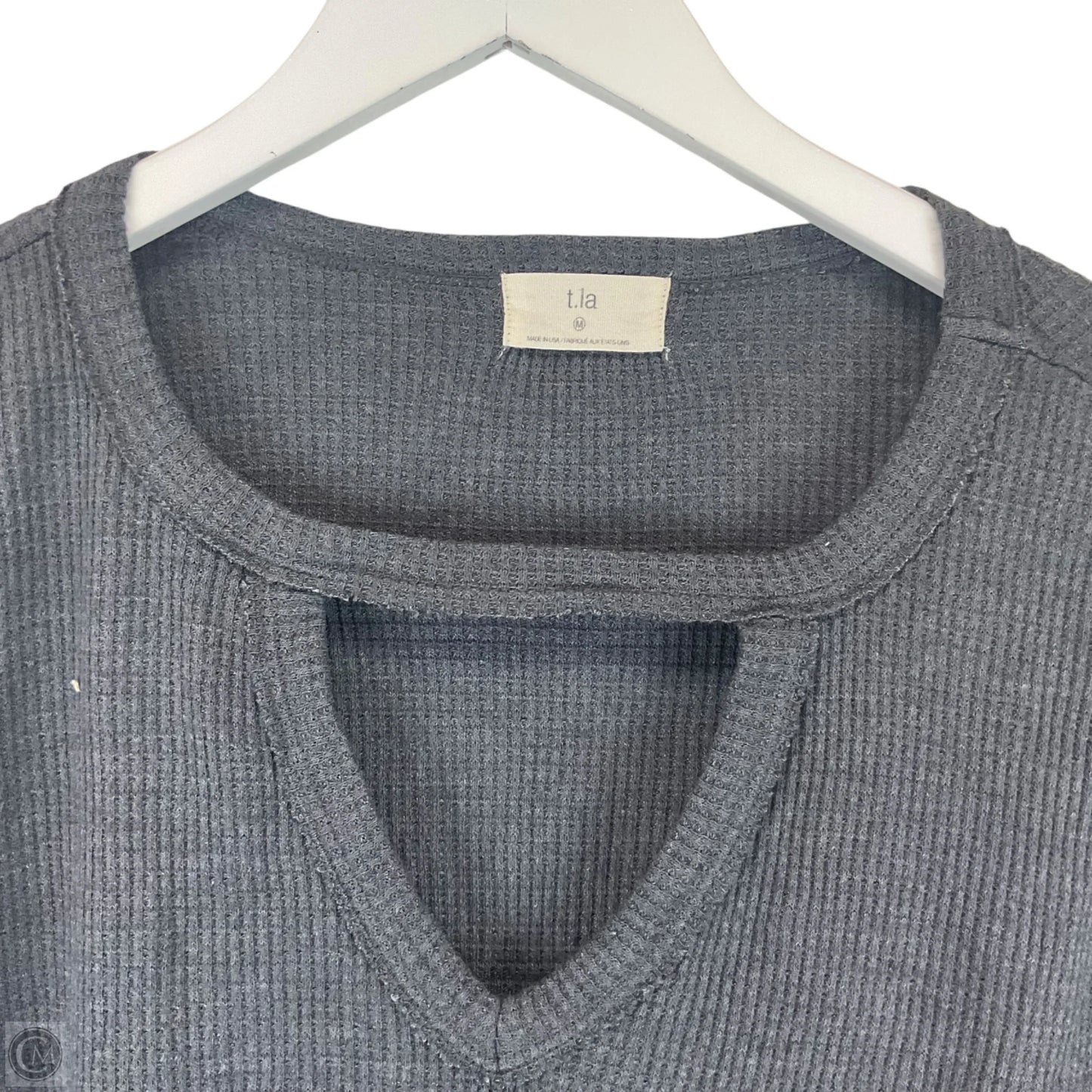 Top Long Sleeve Basic By T.la In Grey, Size: M
