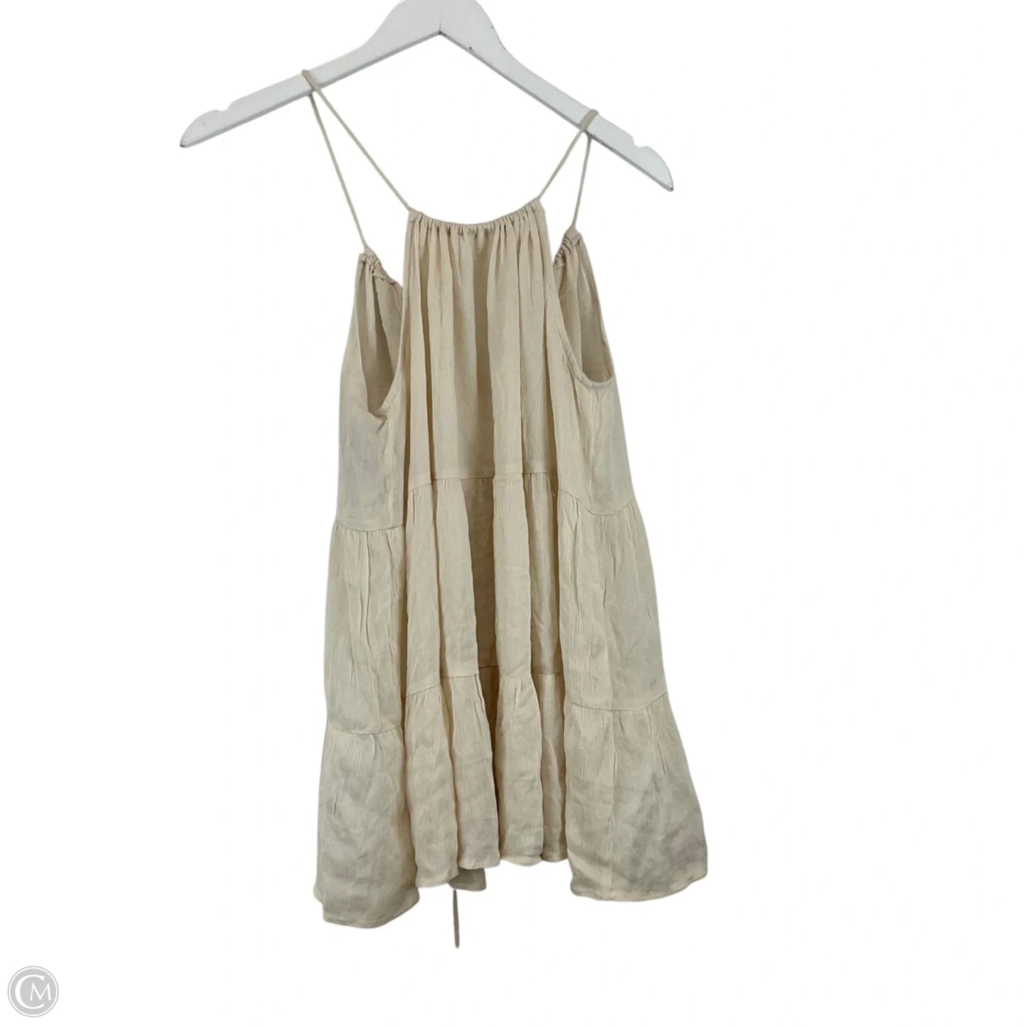 Top Sleeveless By Pol In Cream, Size: M