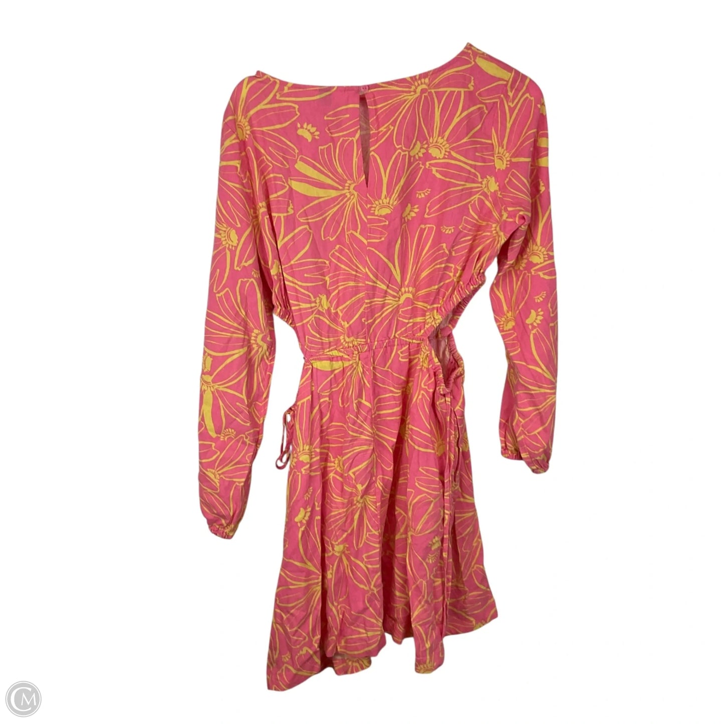 Dress Casual Short By Universal Thread In Pink & Yellow, Size: M