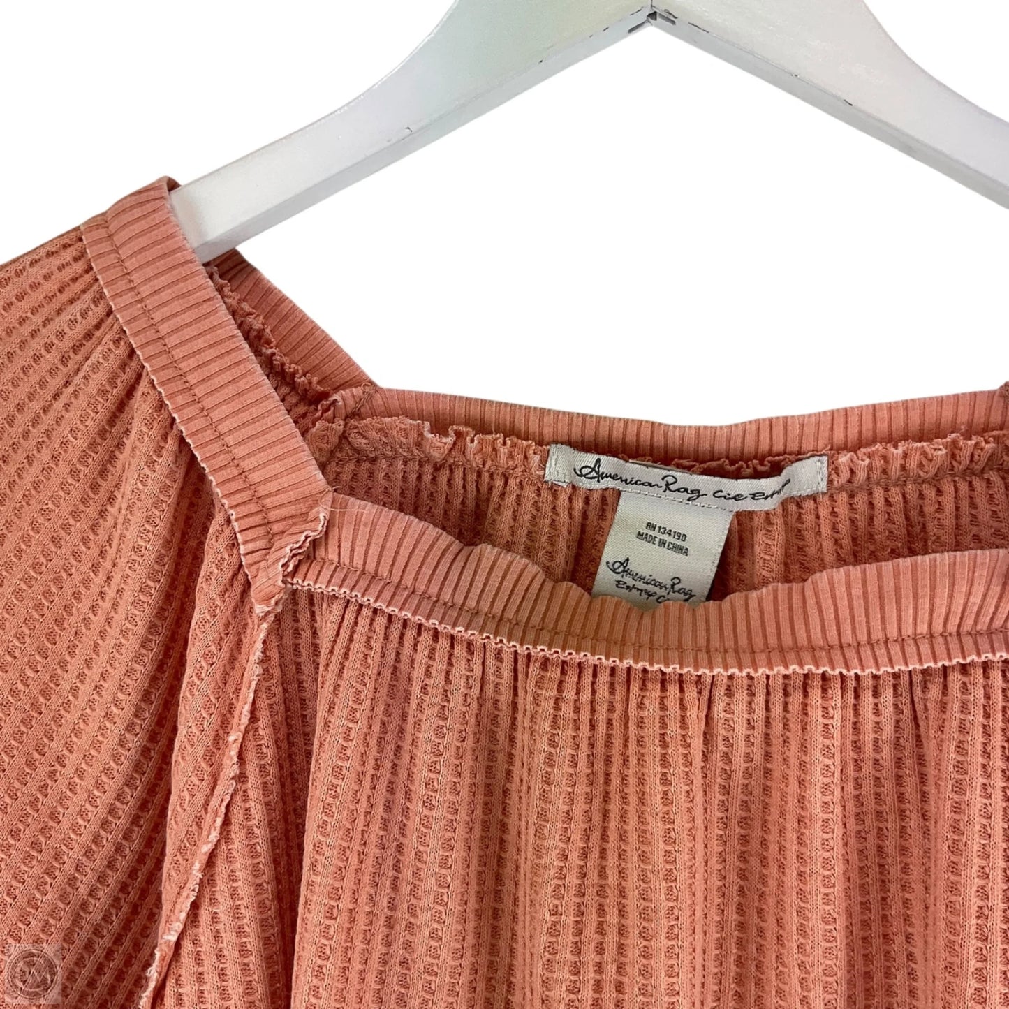 Top Long Sleeve By America Rag In Orange, Size: S
