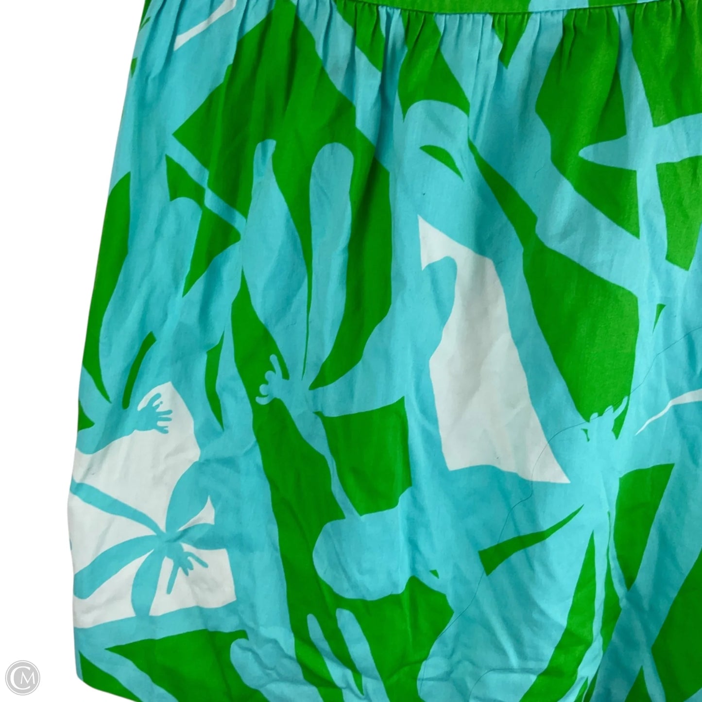 Dress Designer By Lilly Pulitzer In Blue & Green, Size: 12
