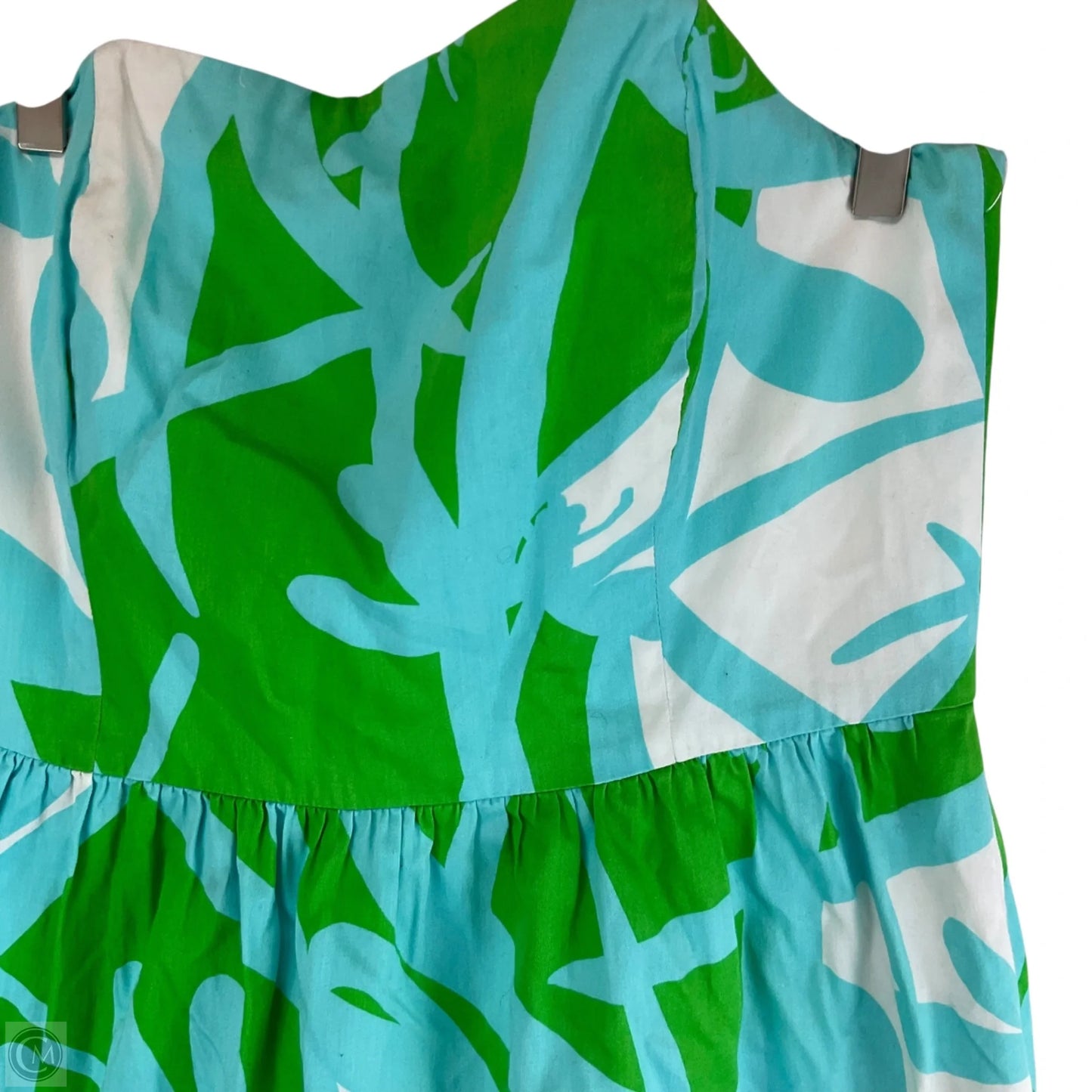 Dress Designer By Lilly Pulitzer In Blue & Green, Size: 12