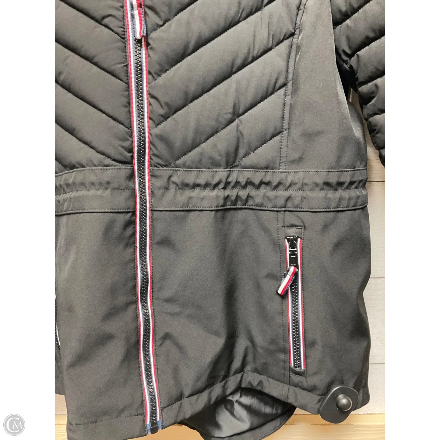 Coat Puffer & Quilted By Tommy Hilfiger In Black, Size: M