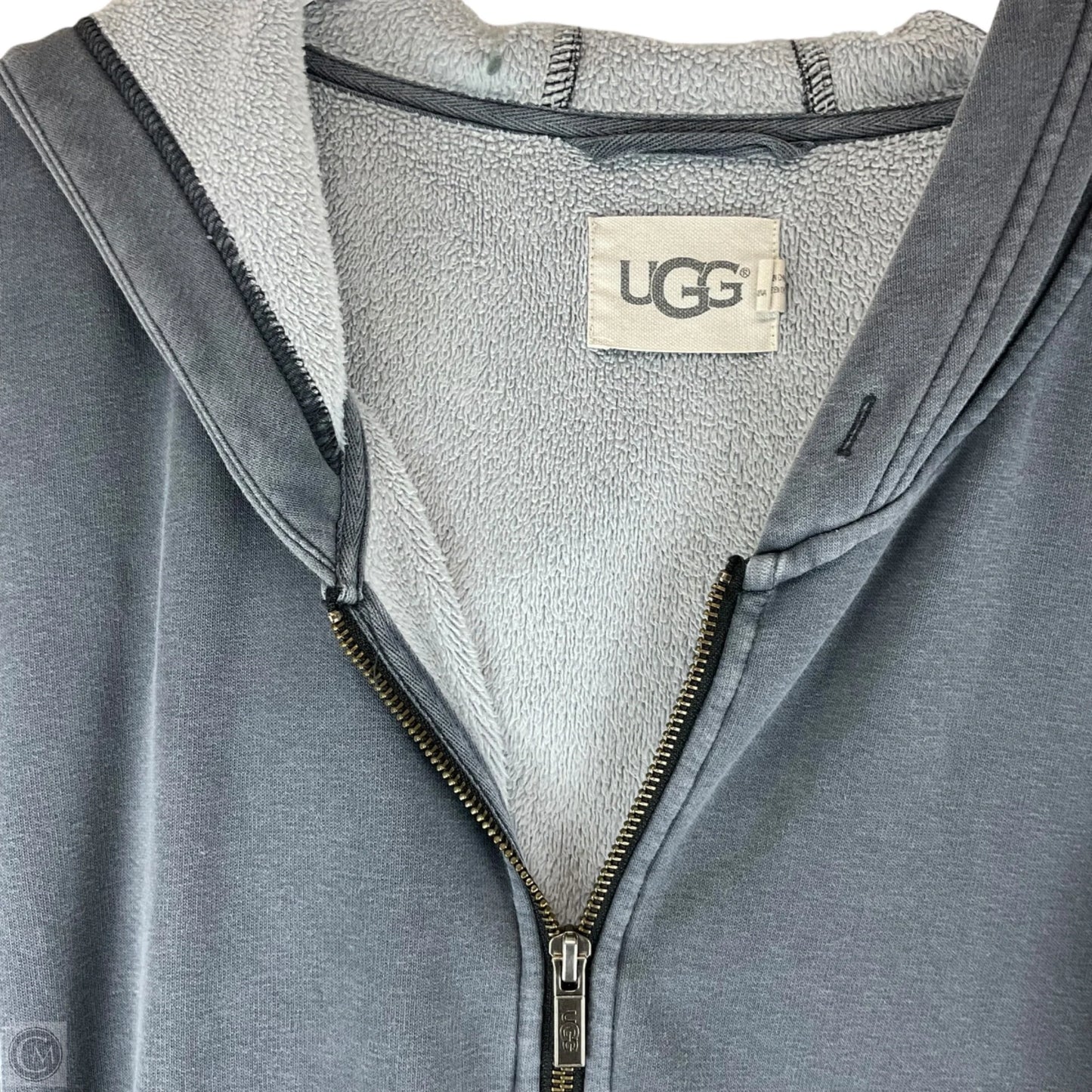 Jacket Designer By Ugg In Grey, Size: L