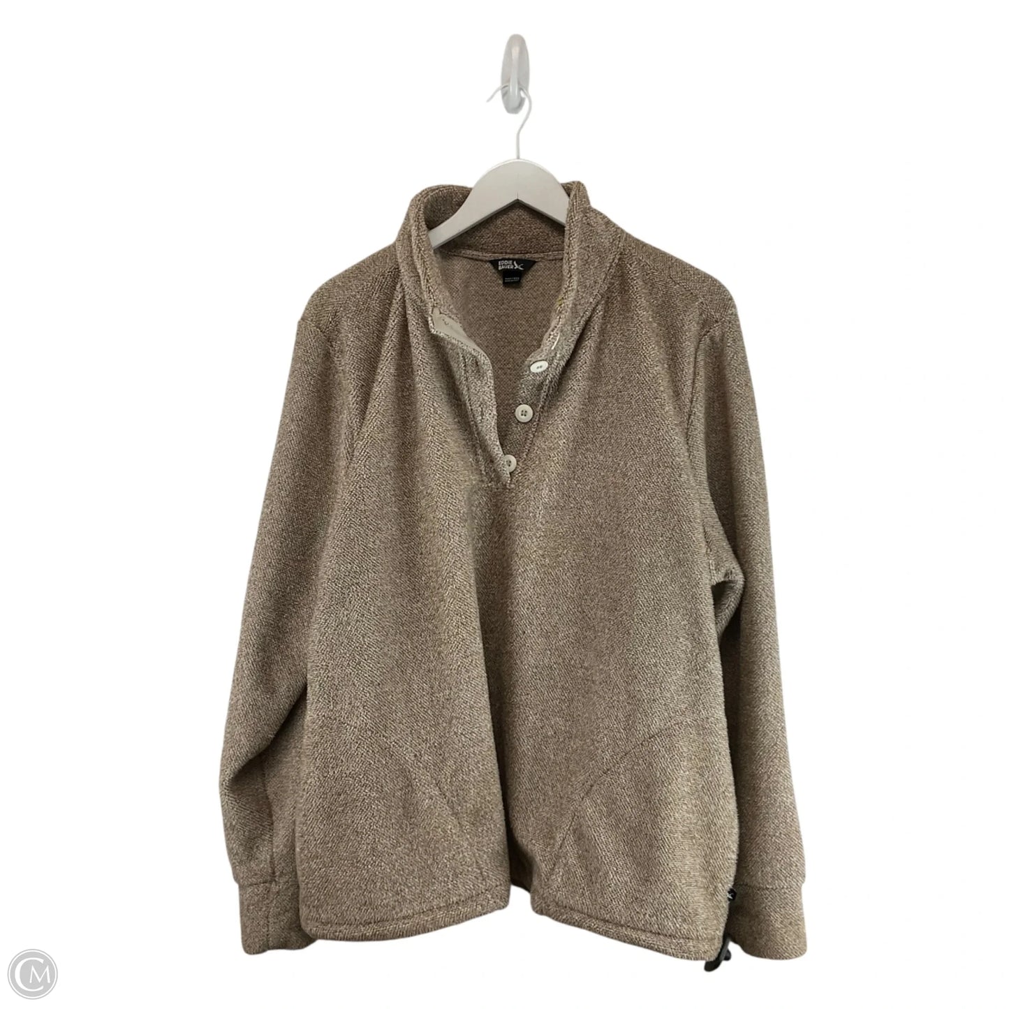 Sweatshirt Crewneck By Eddie Bauer In Tan, Size: Xxl