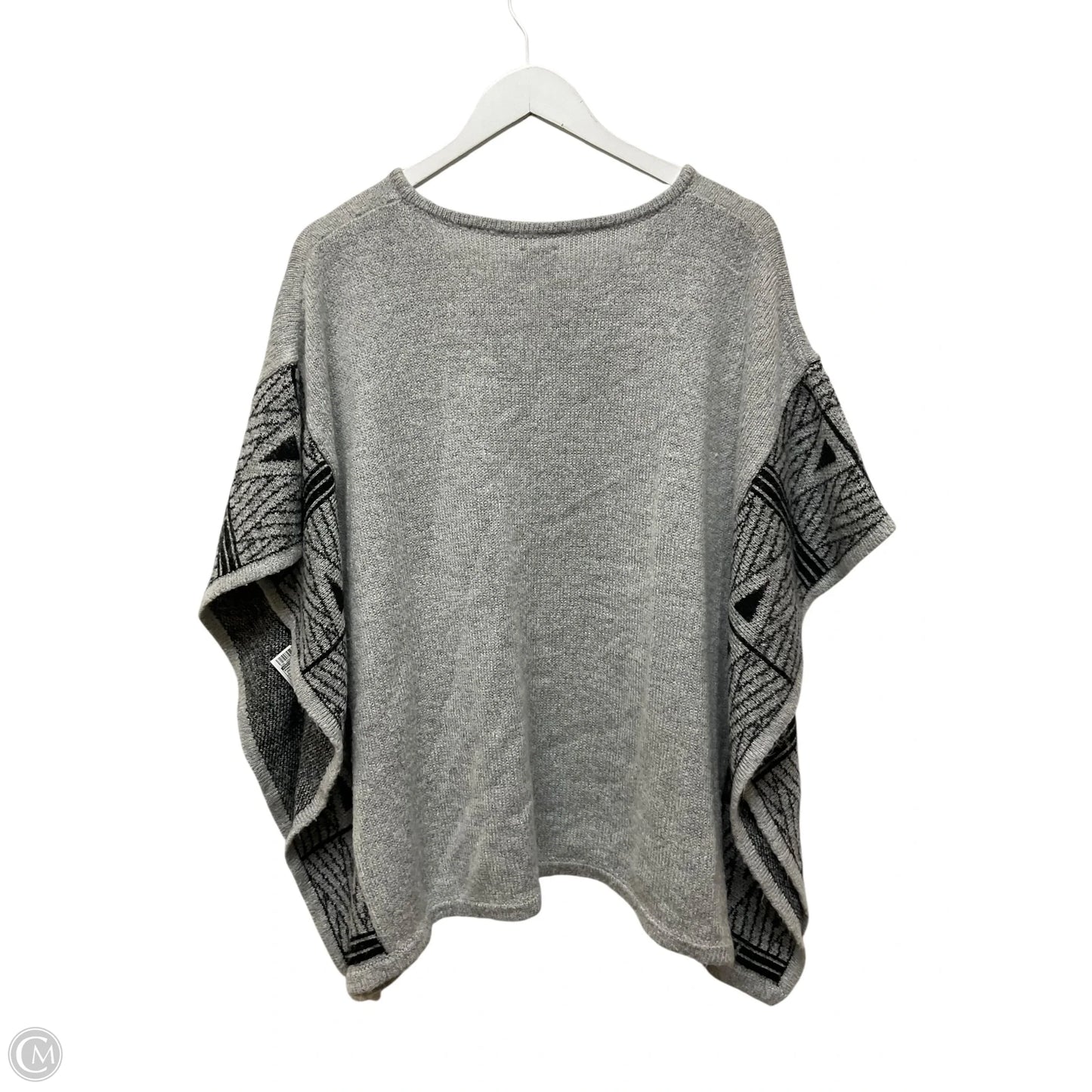 Poncho By Chicos In Grey, Size: S