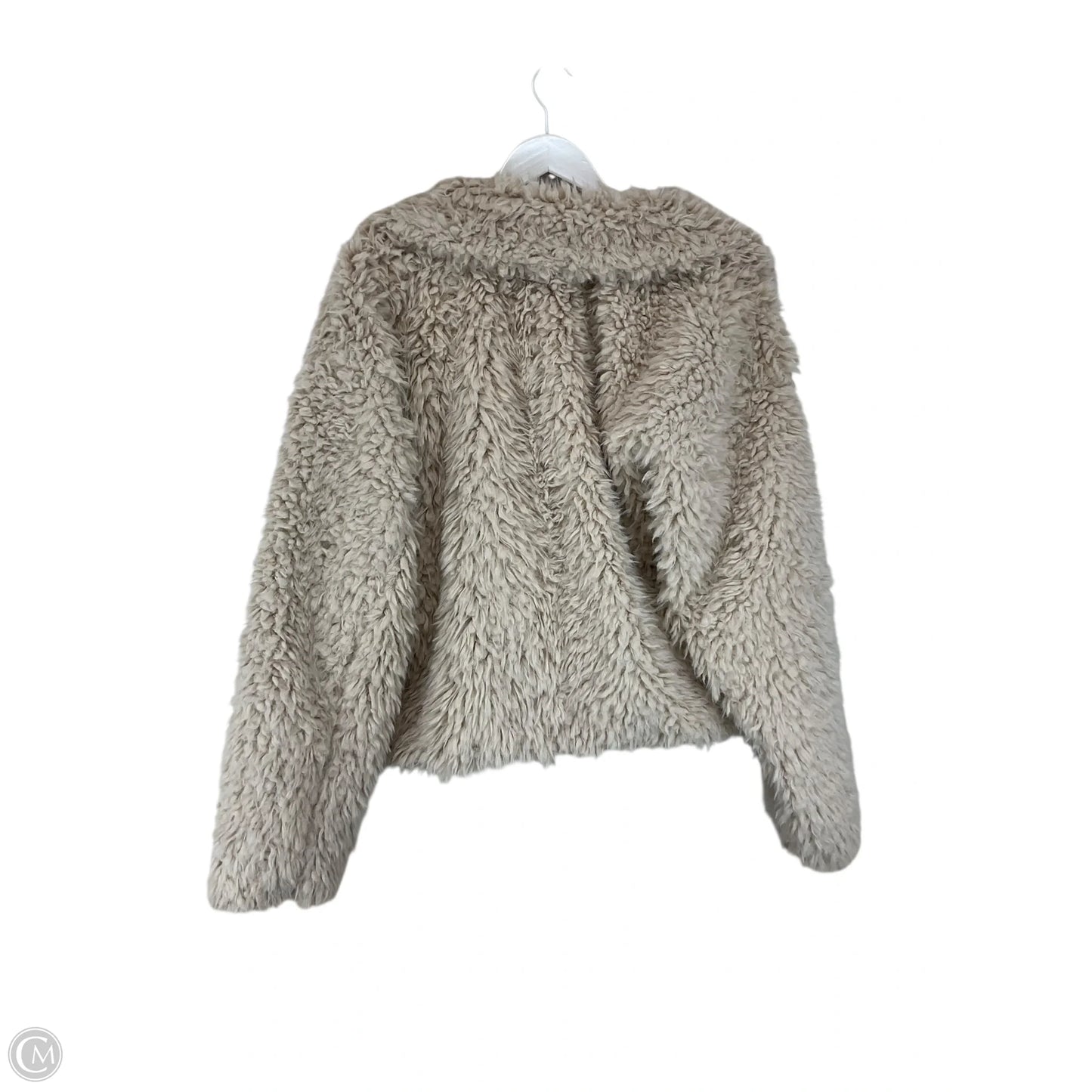 Jacket Faux Fur & Sherpa By Anthropologie In Tan, Size: S