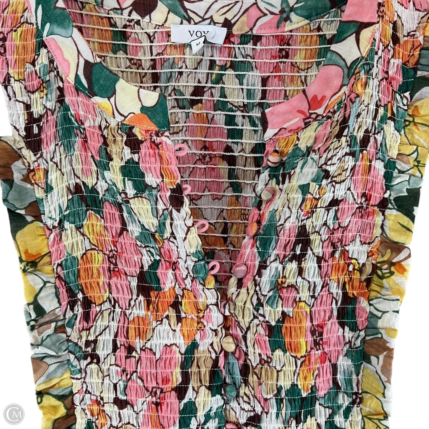 Dress Casual Maxi By Voy In Floral Print, Size: M