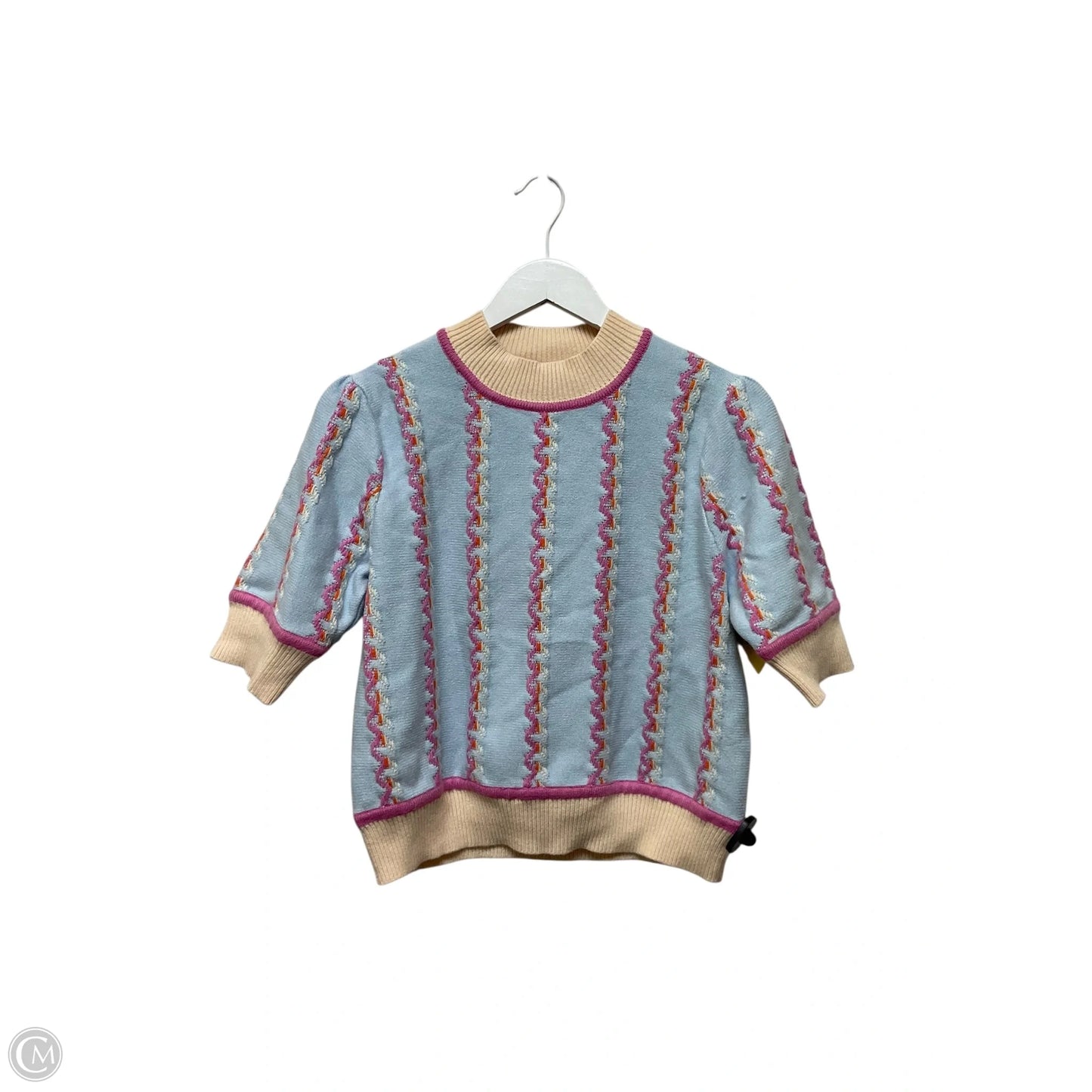 Sweater Short Sleeve By Thml In Blue, Size: S
