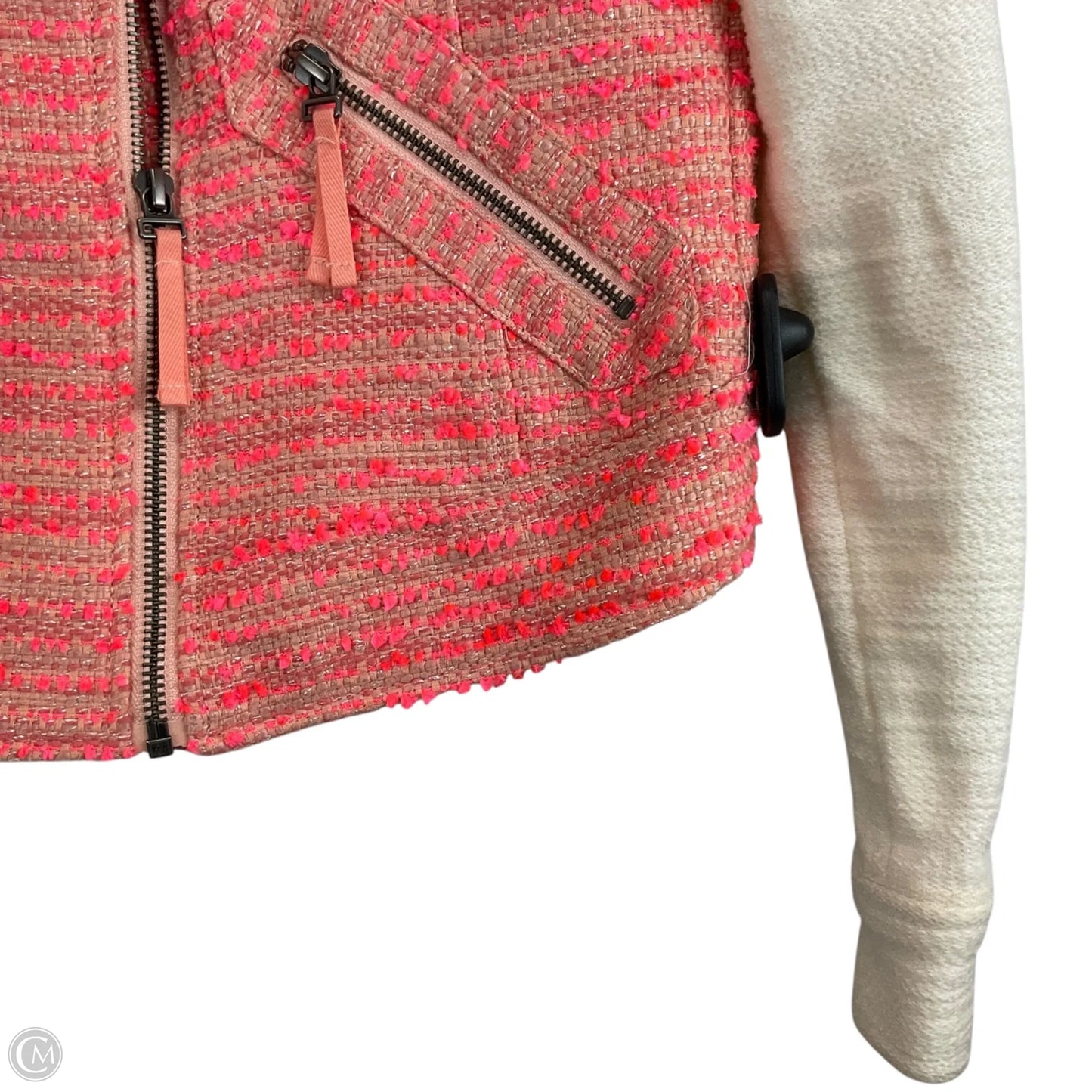 Jacket Other By Elevenses In Pink & White, Size: S