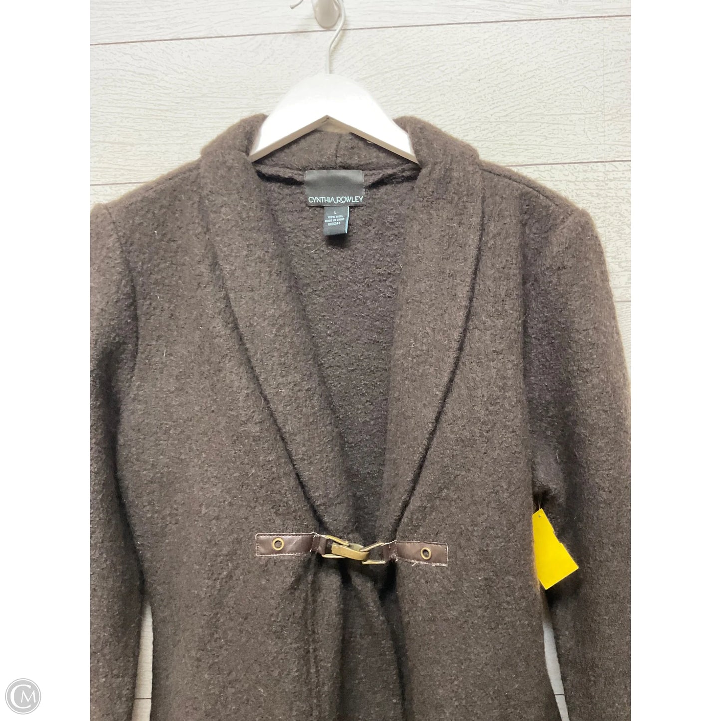 Coat Peacoat By Cynthia Rowley In Brown, Size: L