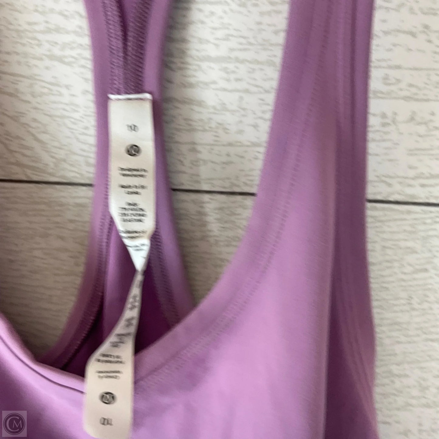 Athletic Tank Top By Lululemon In Purple, Size: 10