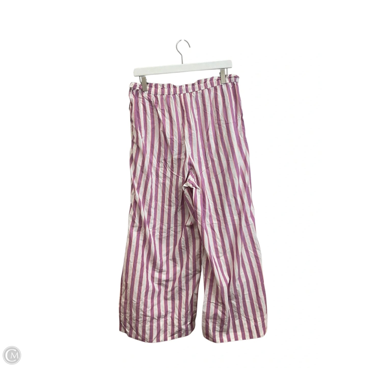 Pants Wide Leg By Anthropologie In Striped Pattern, Size: M