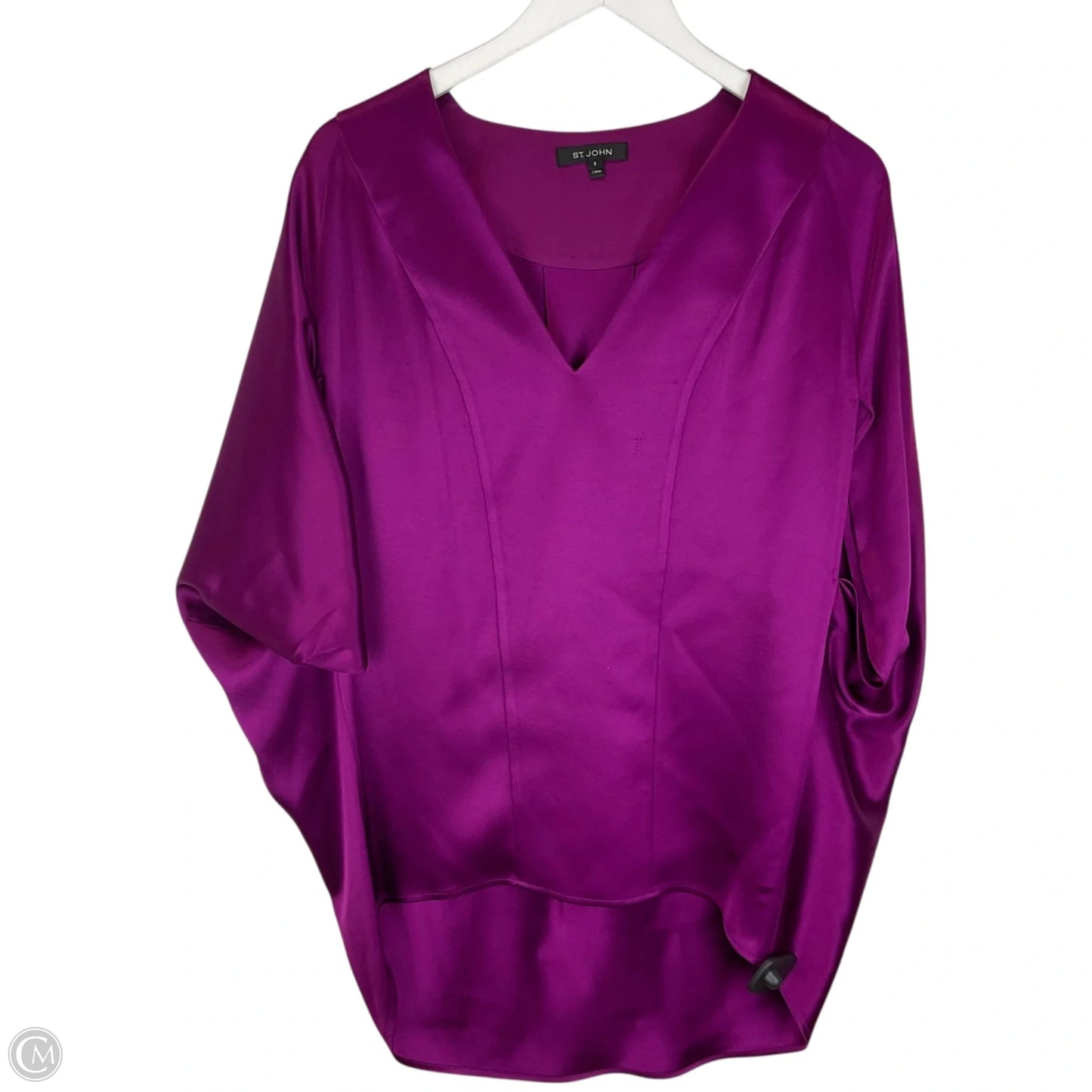 Top Long Sleeve Designer By St. John In Purple, Size: S