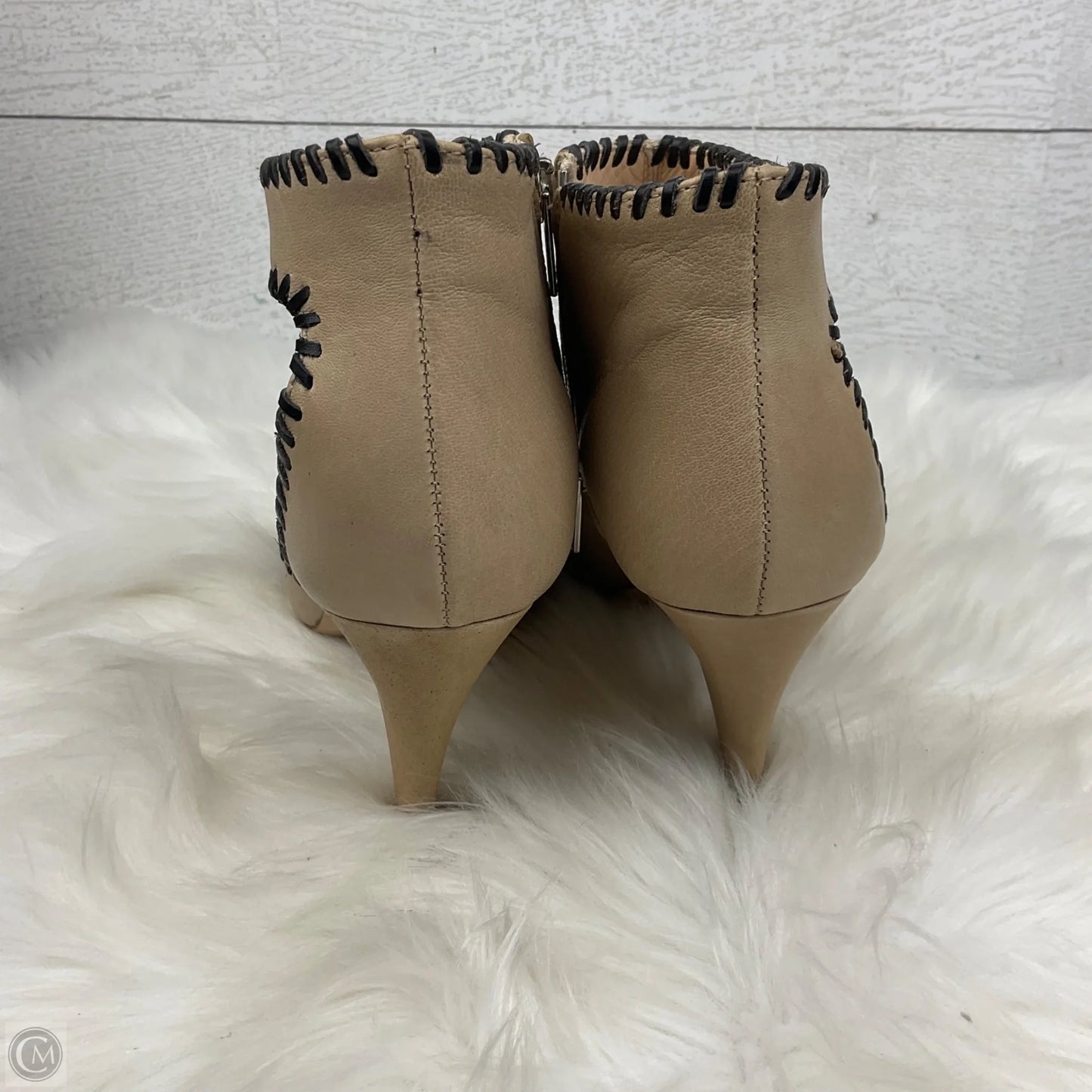 Sandals Heels Block By Loeffler Randall In Tan, Size: 7