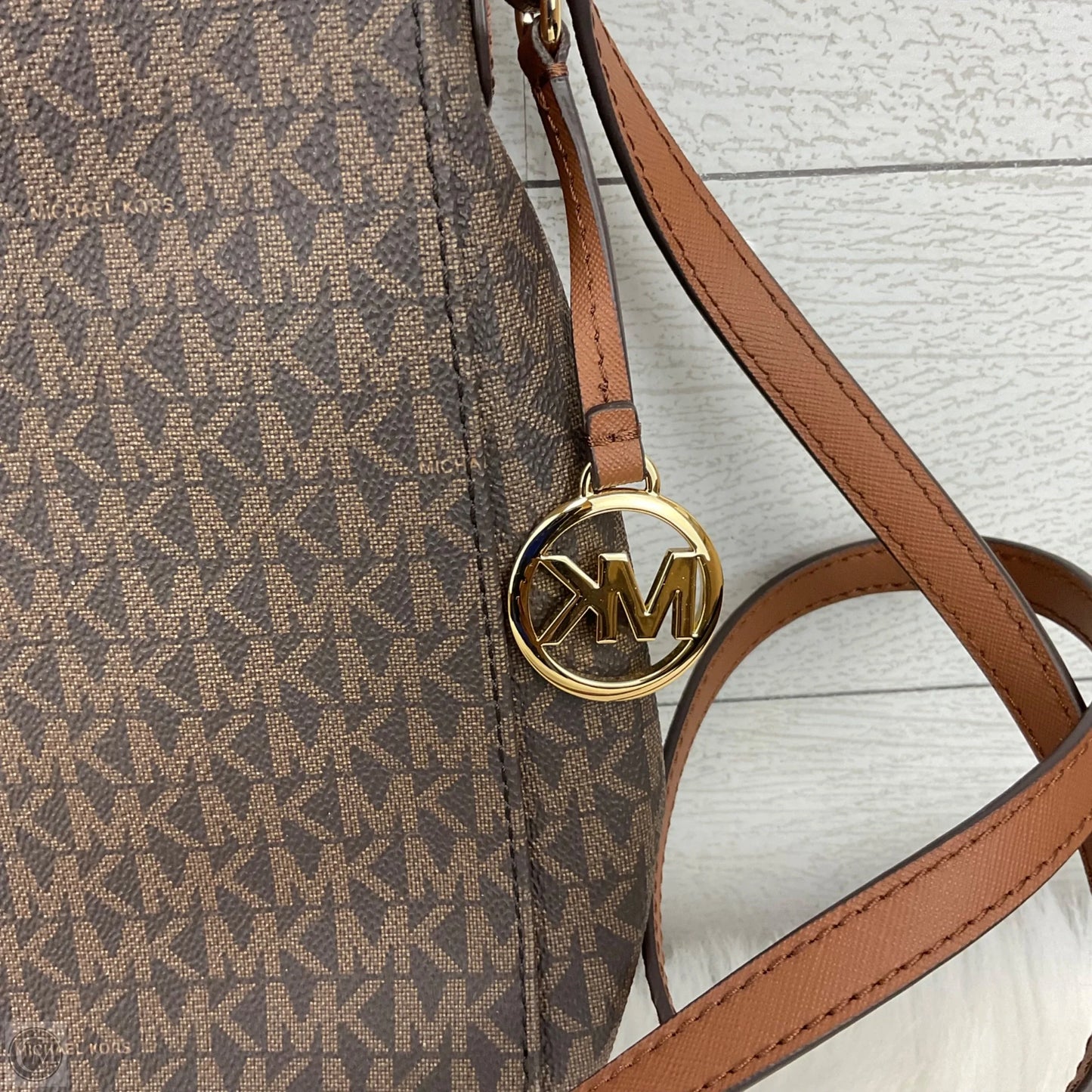 Crossbody Designer By Michael Kors, Size: Medium
