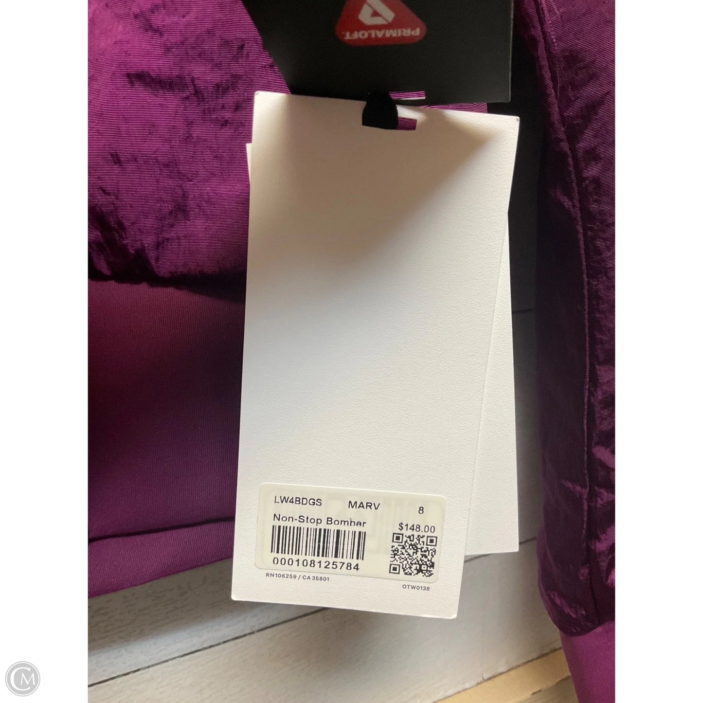 Athletic Jacket By Lululemon In Purple, Size: 8