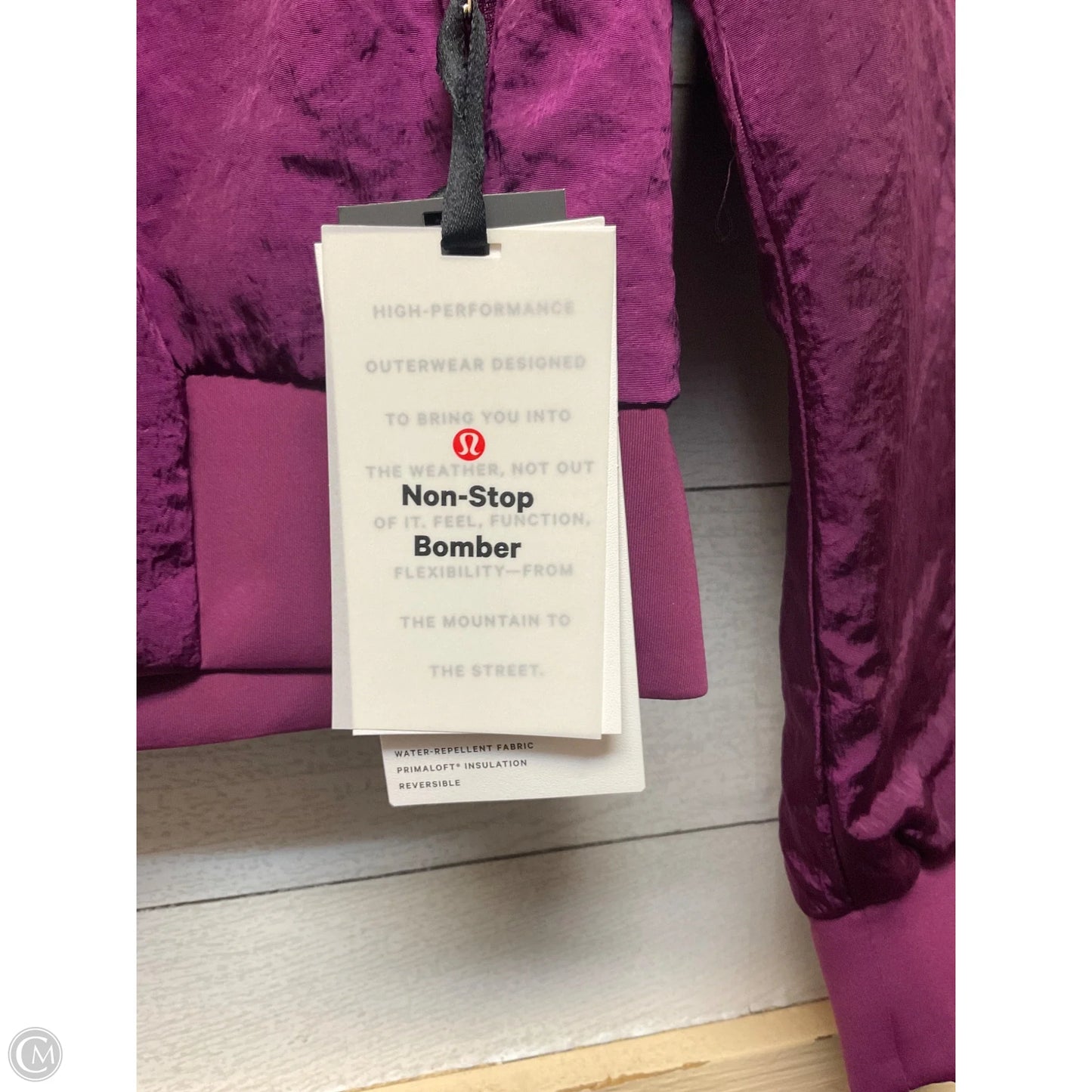 Athletic Jacket By Lululemon In Purple, Size: 8