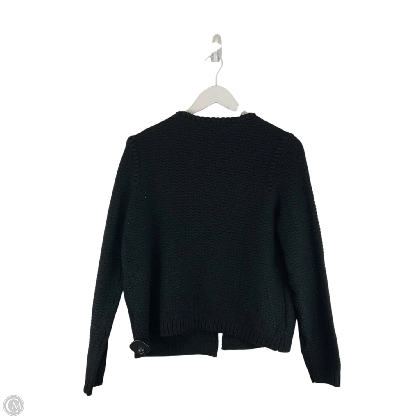 Sweater Cardigan Designer By Lilly Pulitzer In Black, Size: L