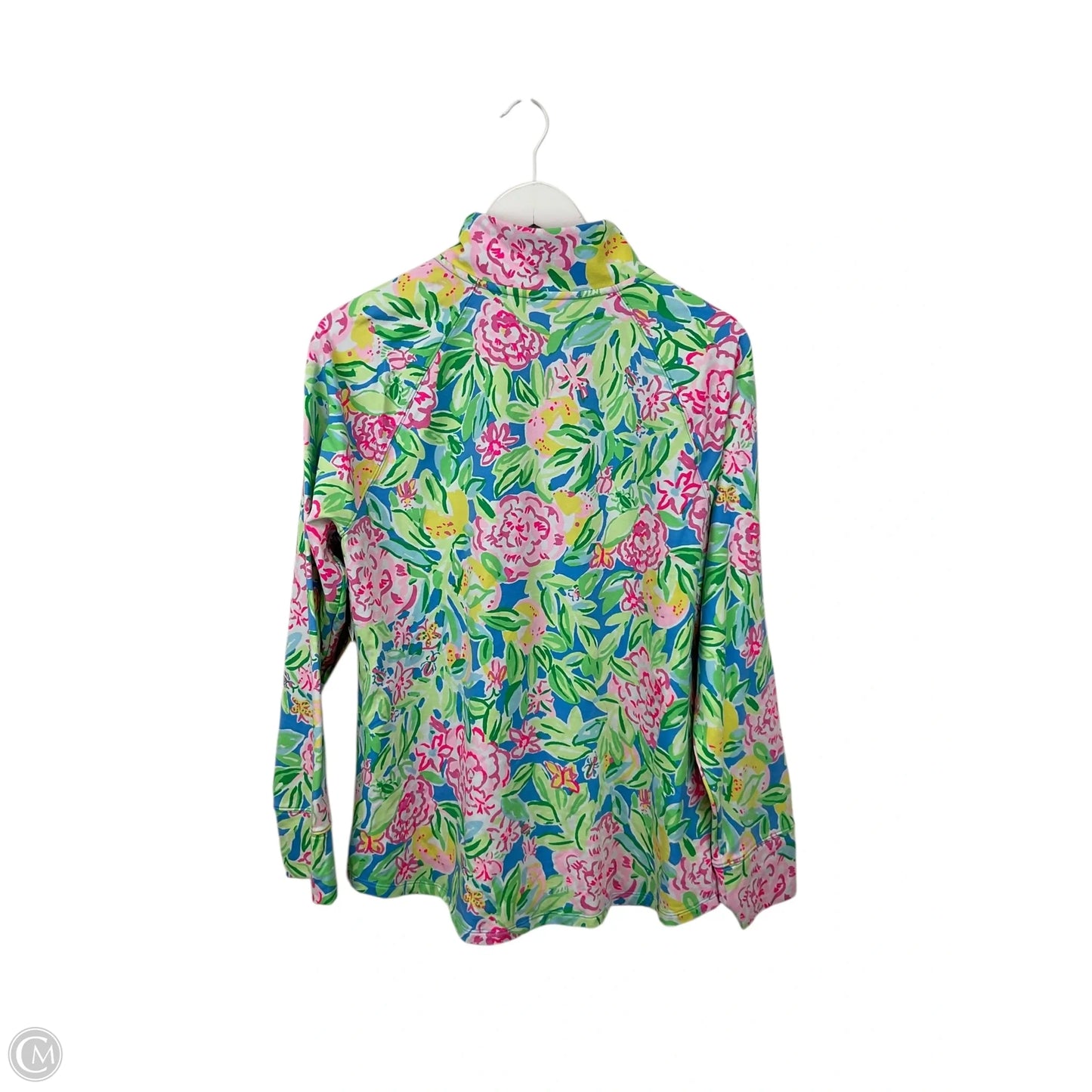 Top Long Sleeve Designer By Lilly Pulitzer In Floral Print, Size: Xl