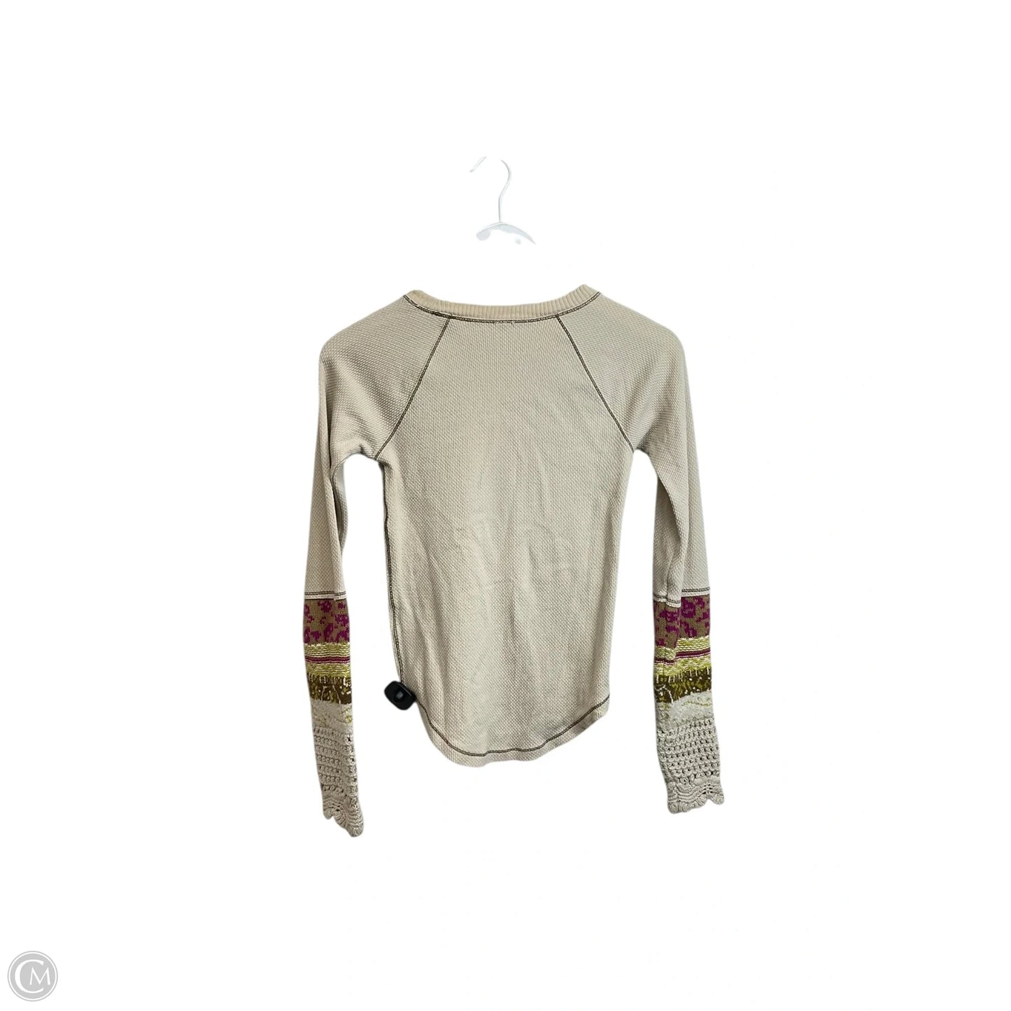 Top Long Sleeve By Free People In Beige, Size: S