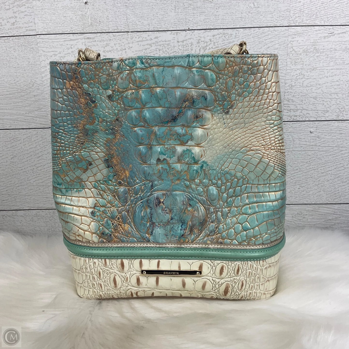 Handbag Designer By Brahmin, Size: Medium