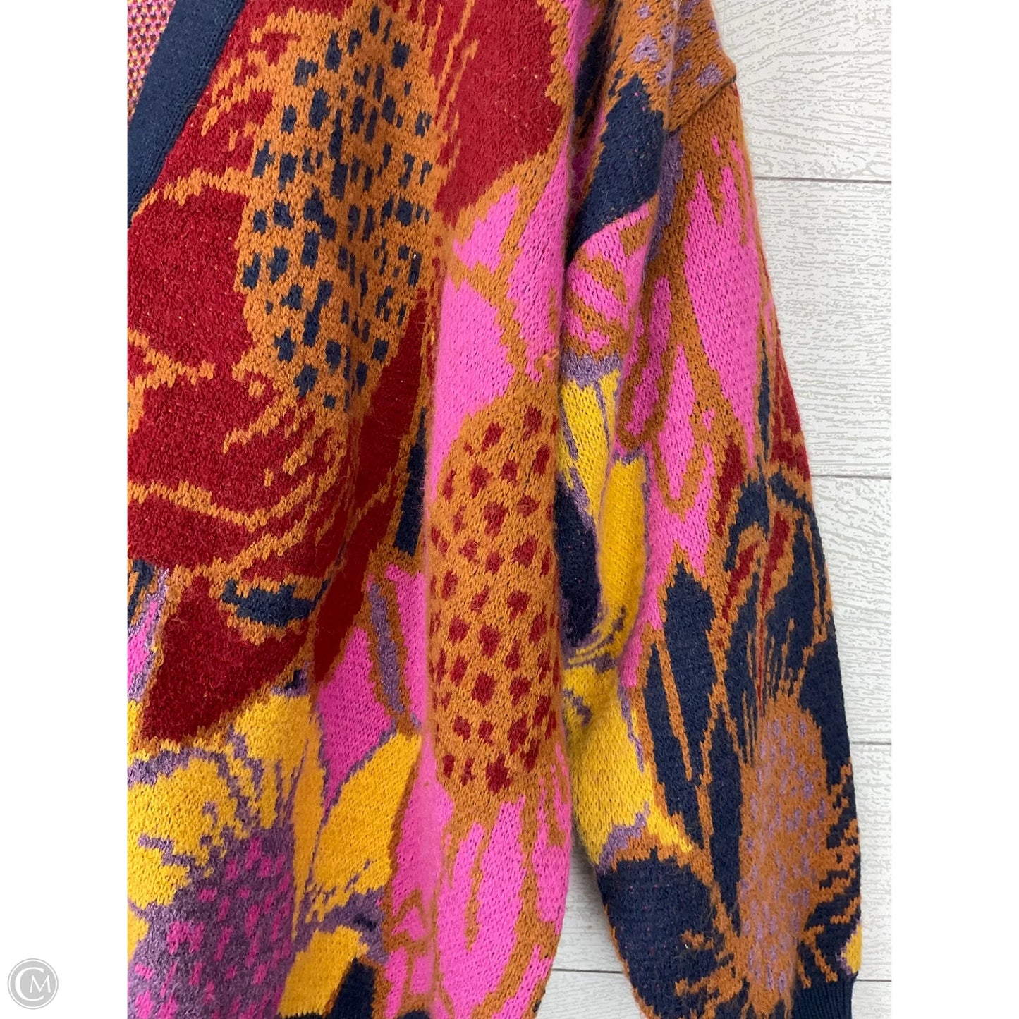 Sweater Cardigan By Farm Rio In Multi-colored, Size: M