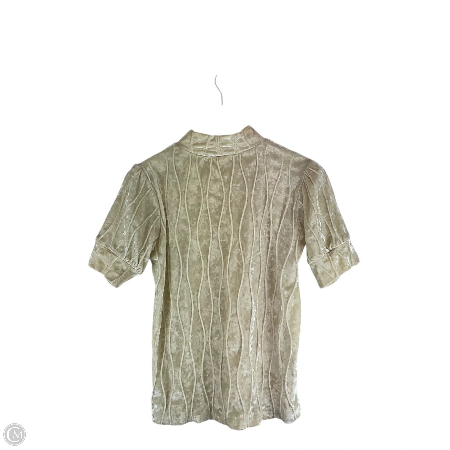 Top Short Sleeve By Thml In Cream, Size: M