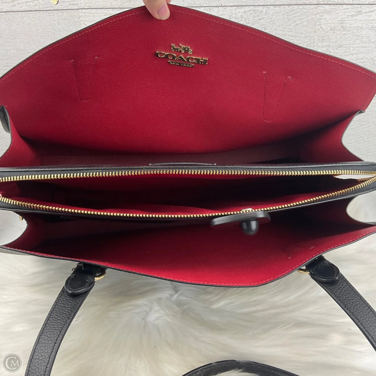 Handbag Designer By Coach, Size: Large