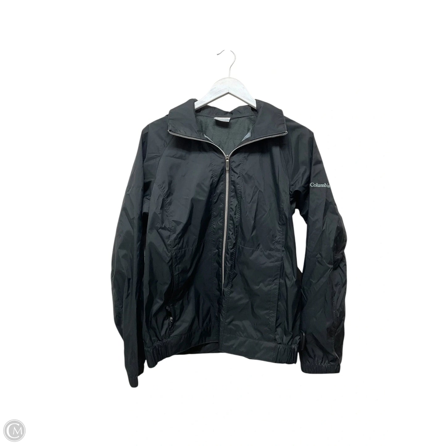 Coat Raincoat By Columbia In Black, Size: M