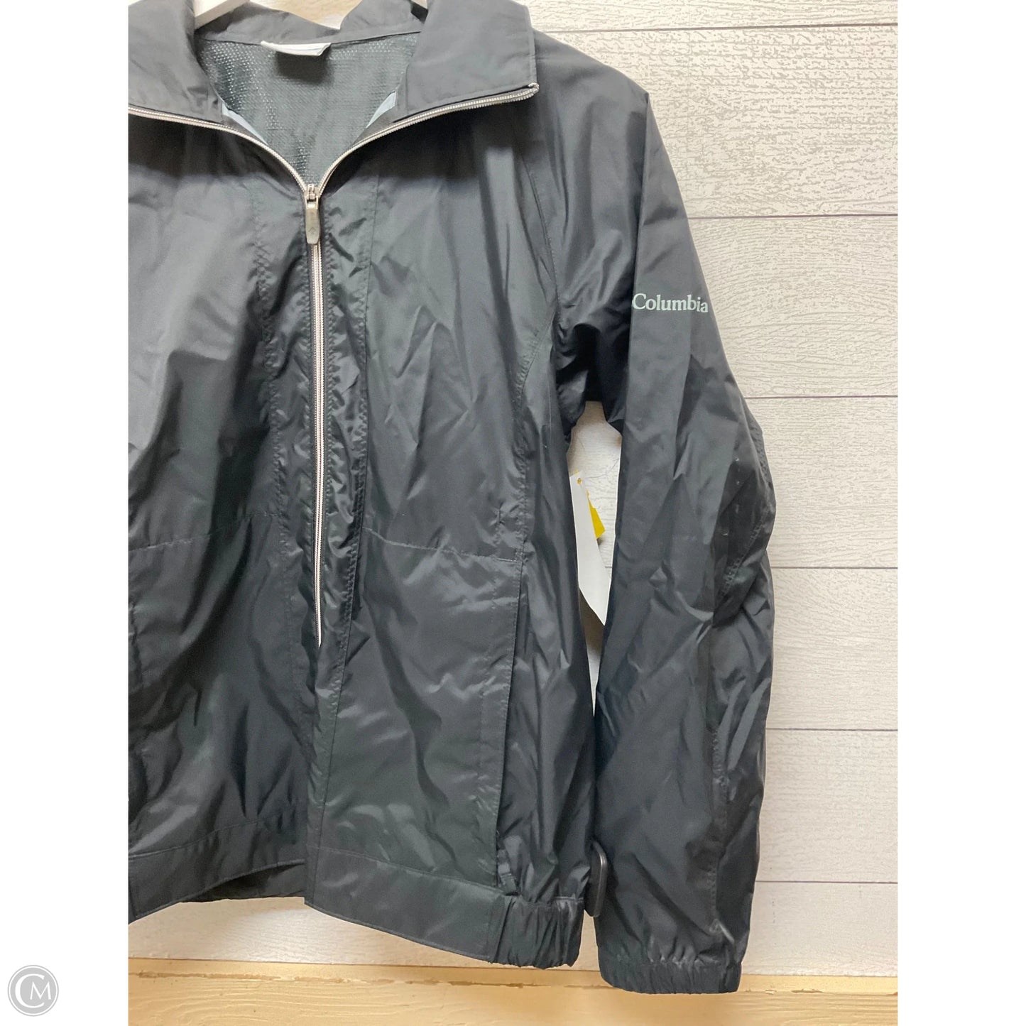 Coat Raincoat By Columbia In Black, Size: M