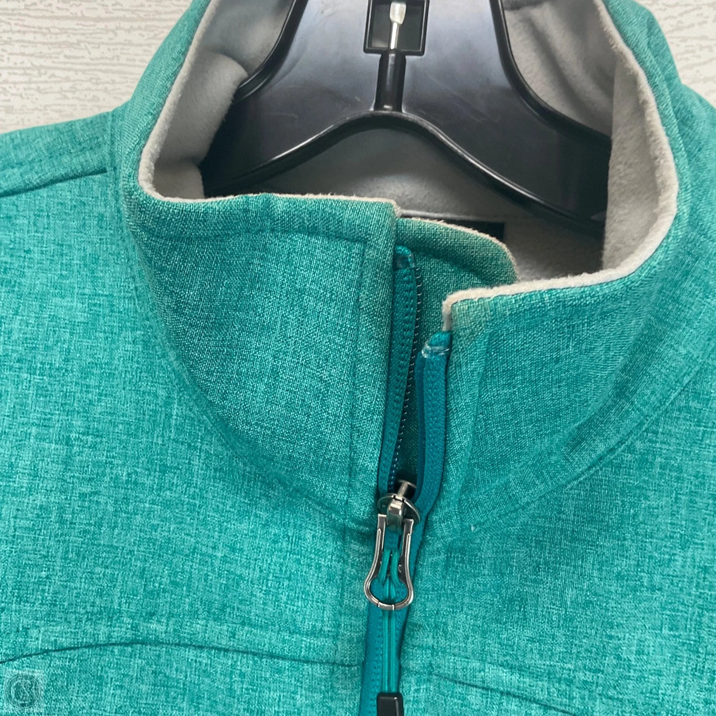 Coat Raincoat By The North Face In Teal, Size: M