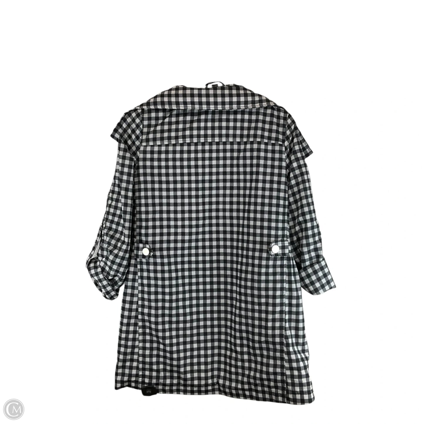 Jacket Windbreaker By Cme In Checkered Pattern, Size: Xs
