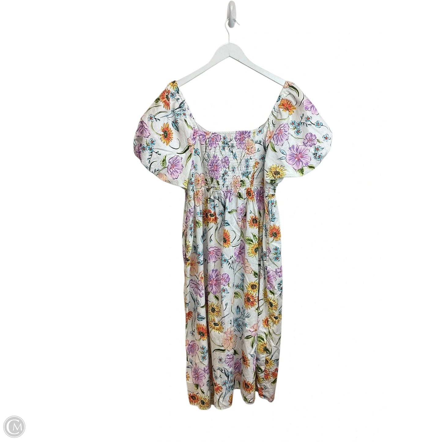 Dress Casual Midi By Crown And Ivy In Floral Print, Size: L