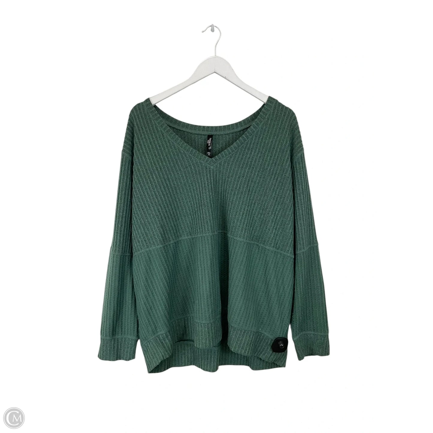 Top Long Sleeve By Torrid In Green, Size: 1x