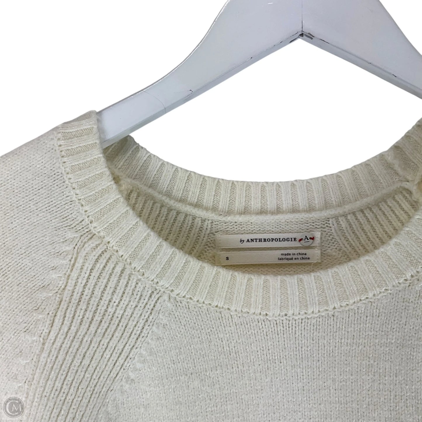 Sweater By Anthropologie In Cream, Size: S