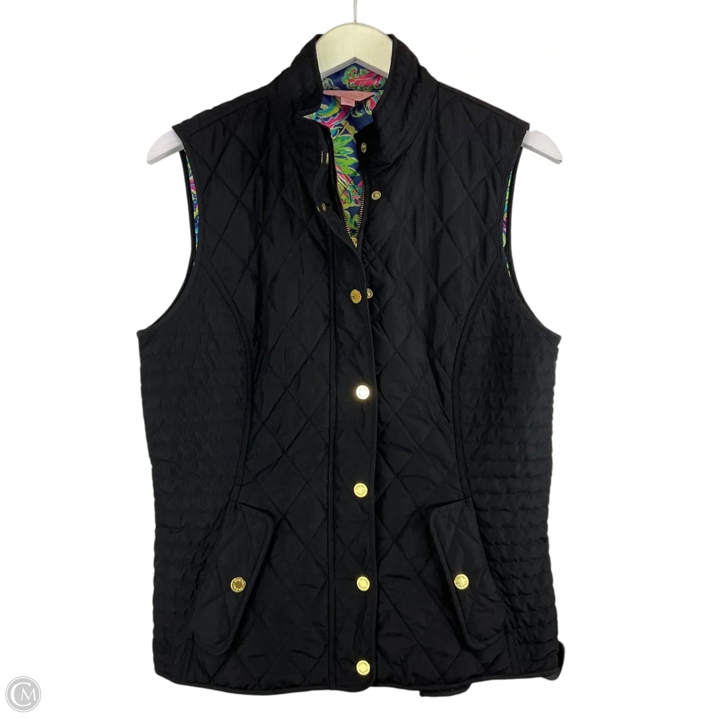 Vest Designer By Lilly Pulitzer In Black, Size: L