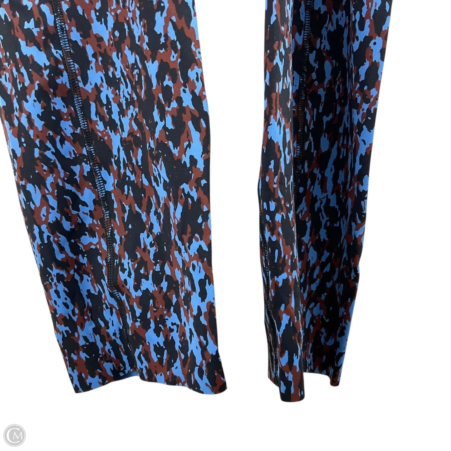 Athletic Leggings By Lululemon In Black & Blue, Size: 6