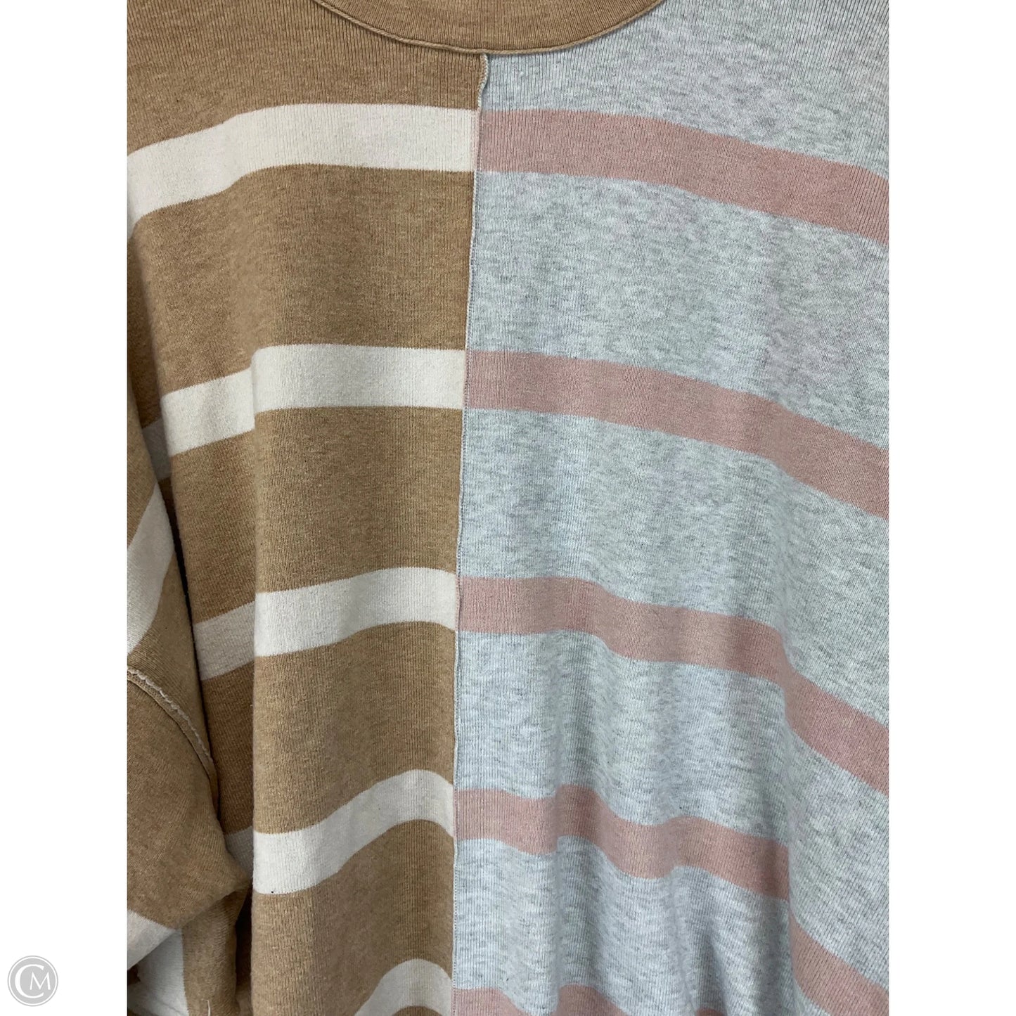 Sweater By Free People In Striped Pattern, Size: L