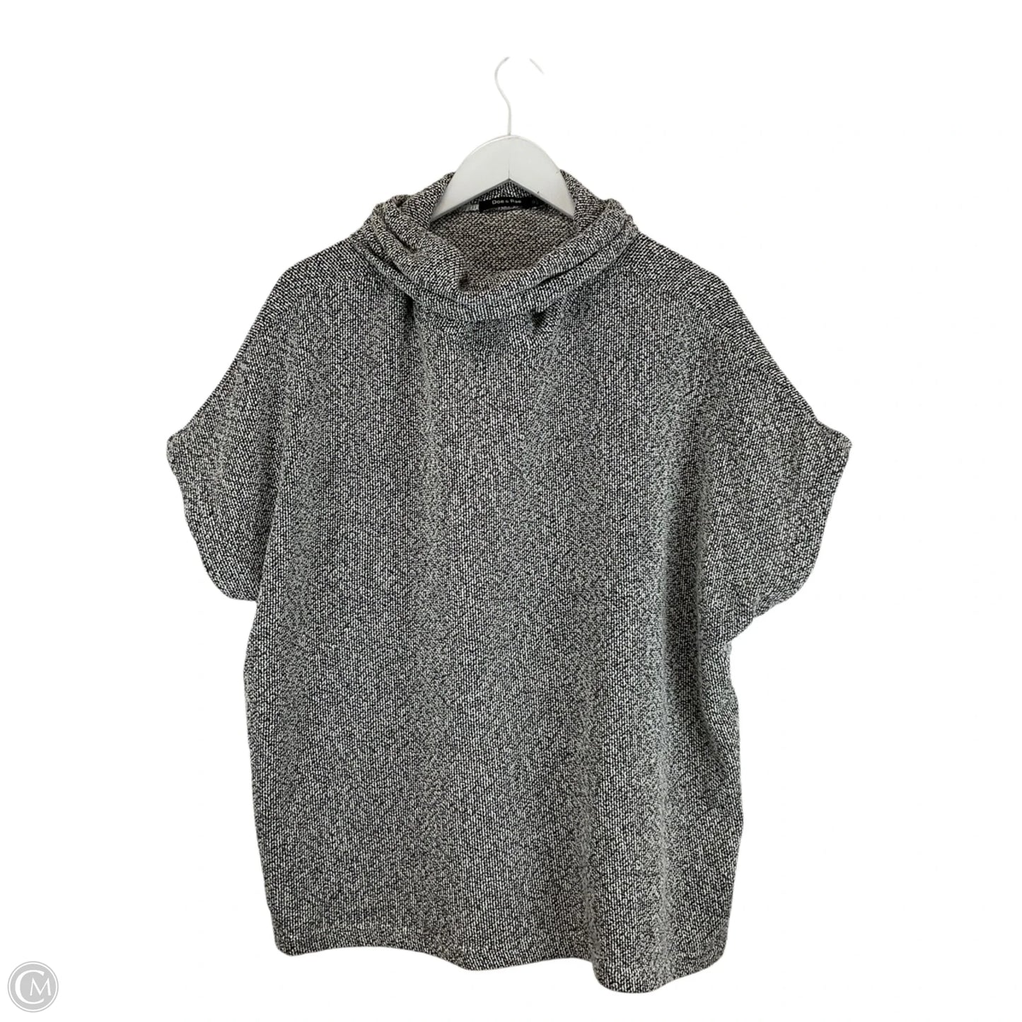 Sweater Short Sleeve By Doe & Rae In Grey, Size: S