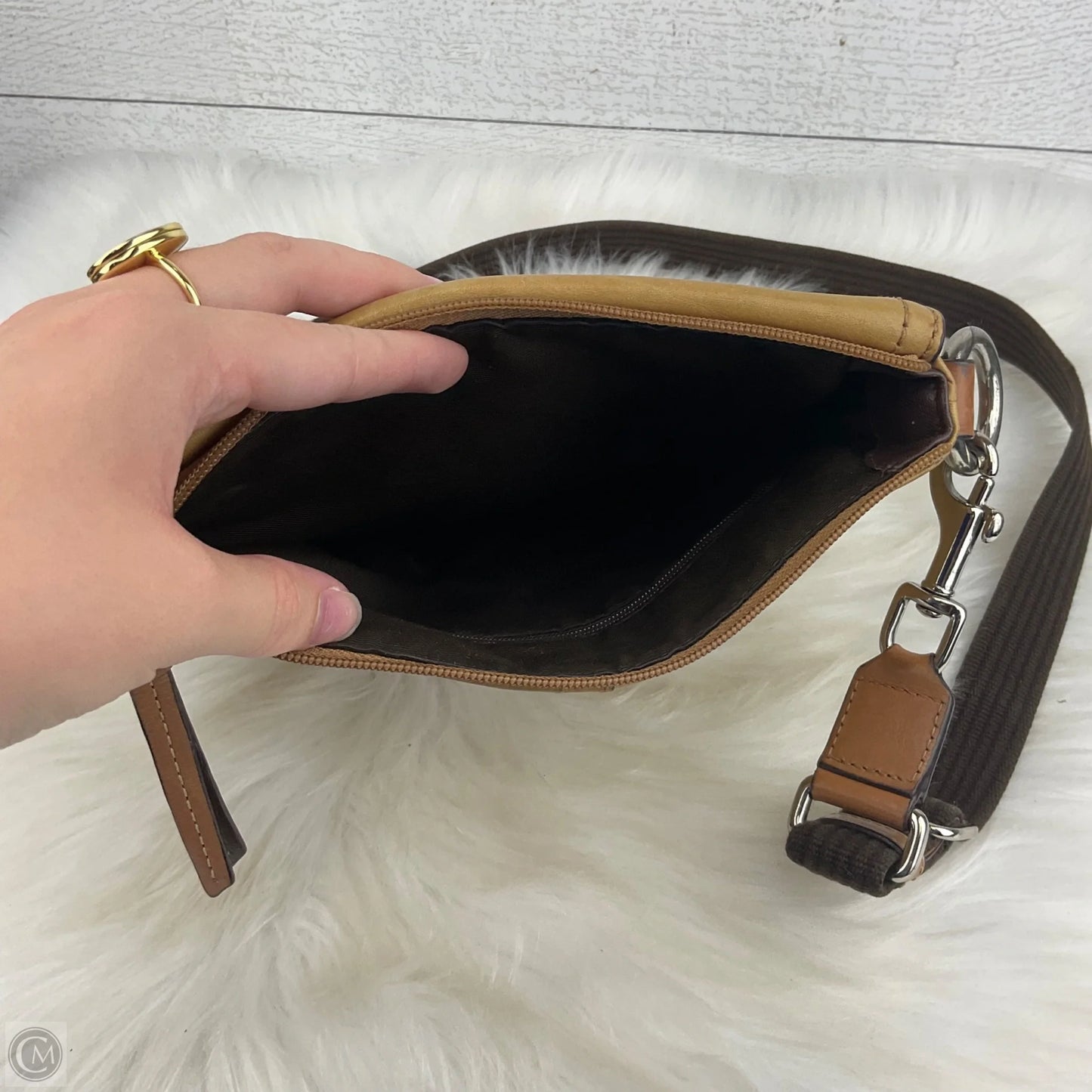Crossbody Designer By Coach, Size: Small
