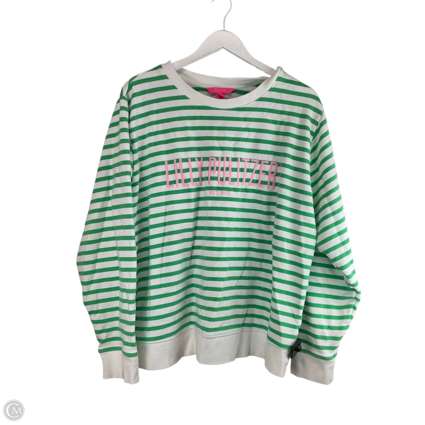 Sweater Cardigan Designer By Lilly Pulitzer In Green, Size: Xl