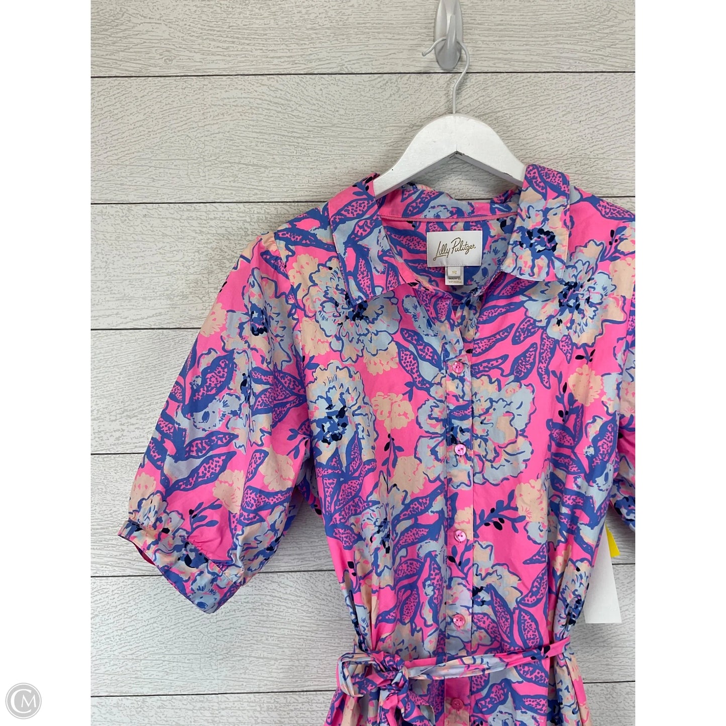 Dress Designer By Lilly Pulitzer In Blue & Pink, Size: 16