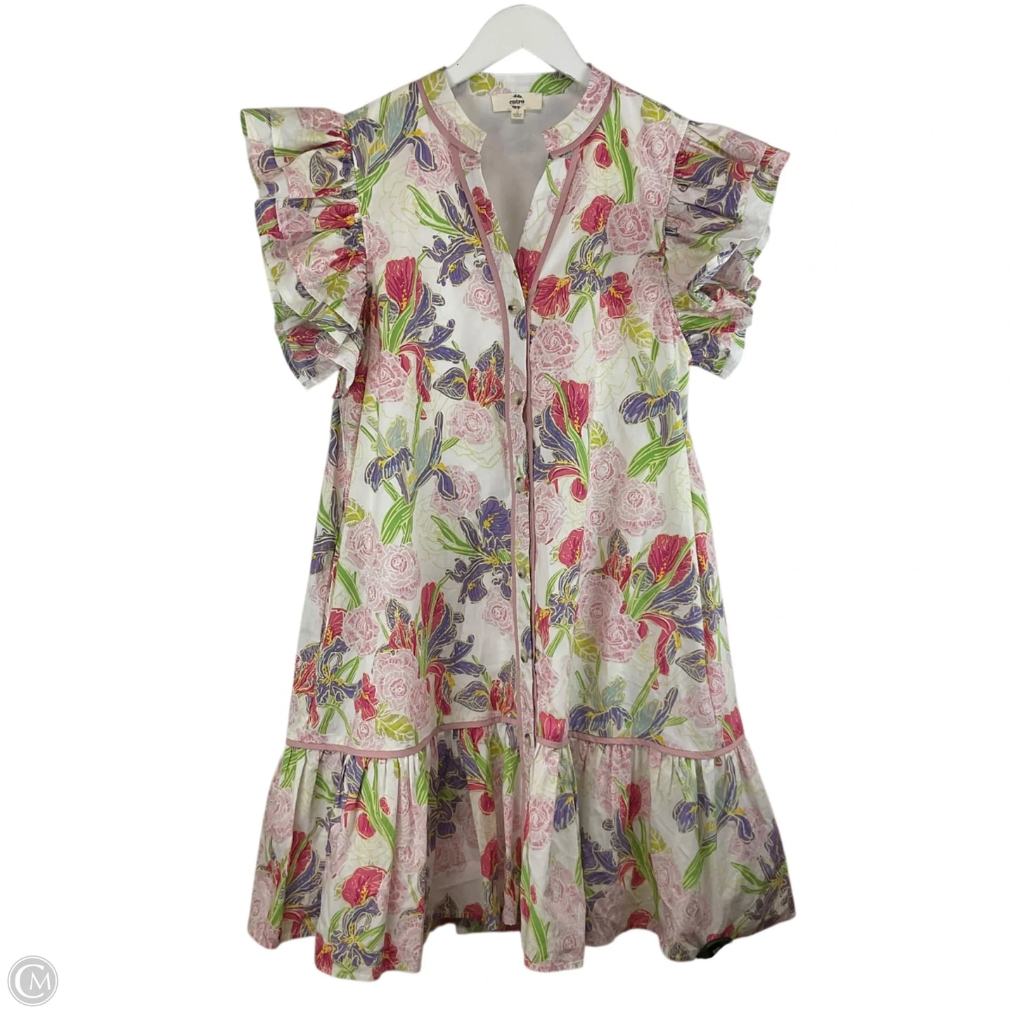 Dress Casual Short By Entro In Floral Print, Size: L