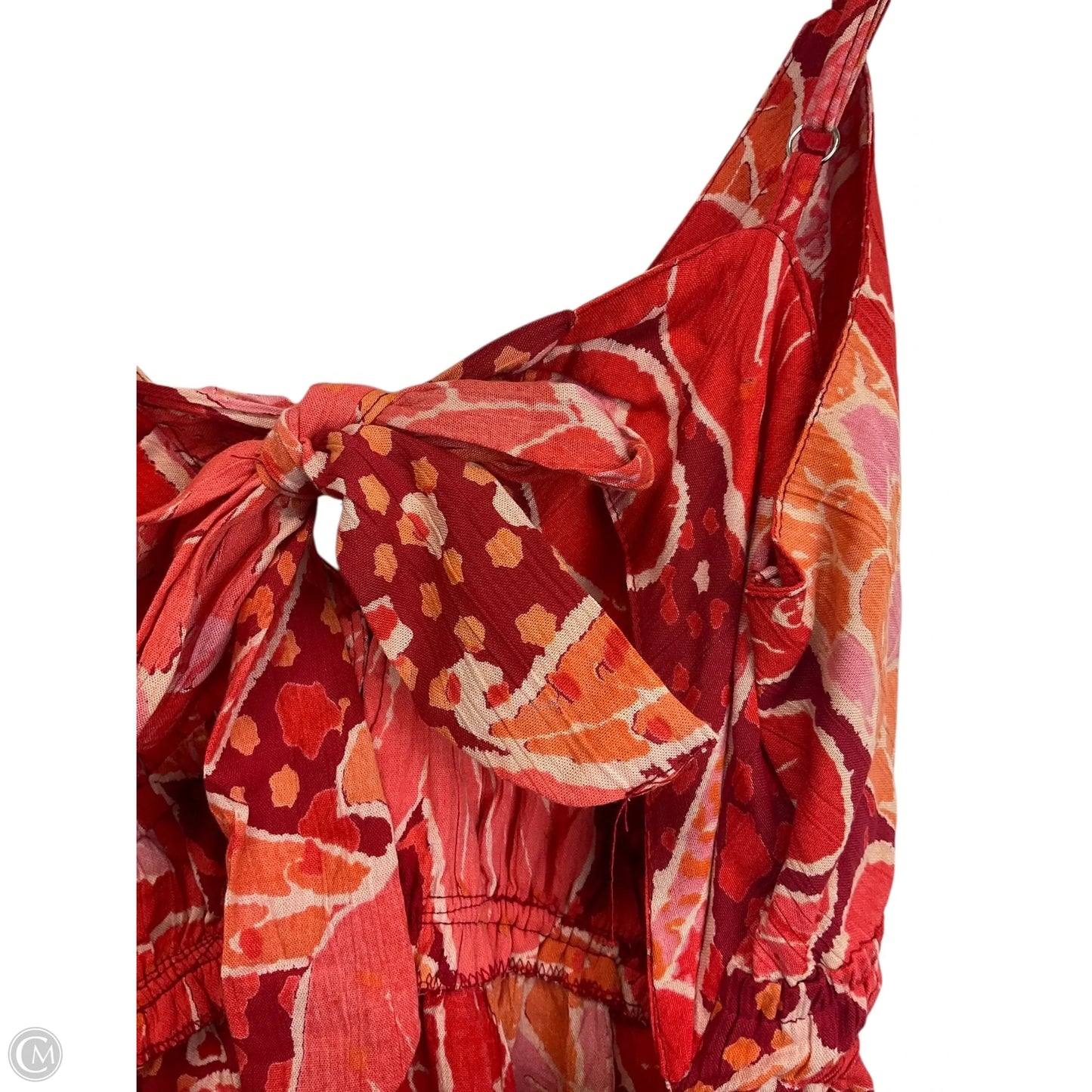 Dress Casual Maxi By Angie In Orange & Red, Size: L