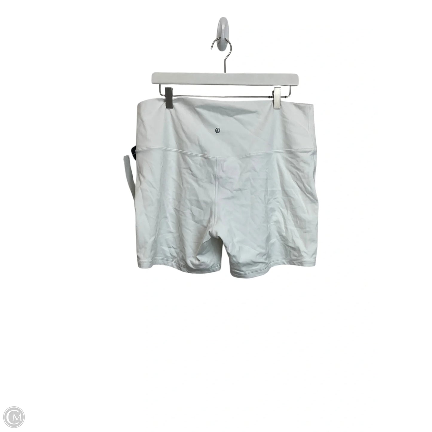 Athletic Shorts By Lululemon In White, Size: 18