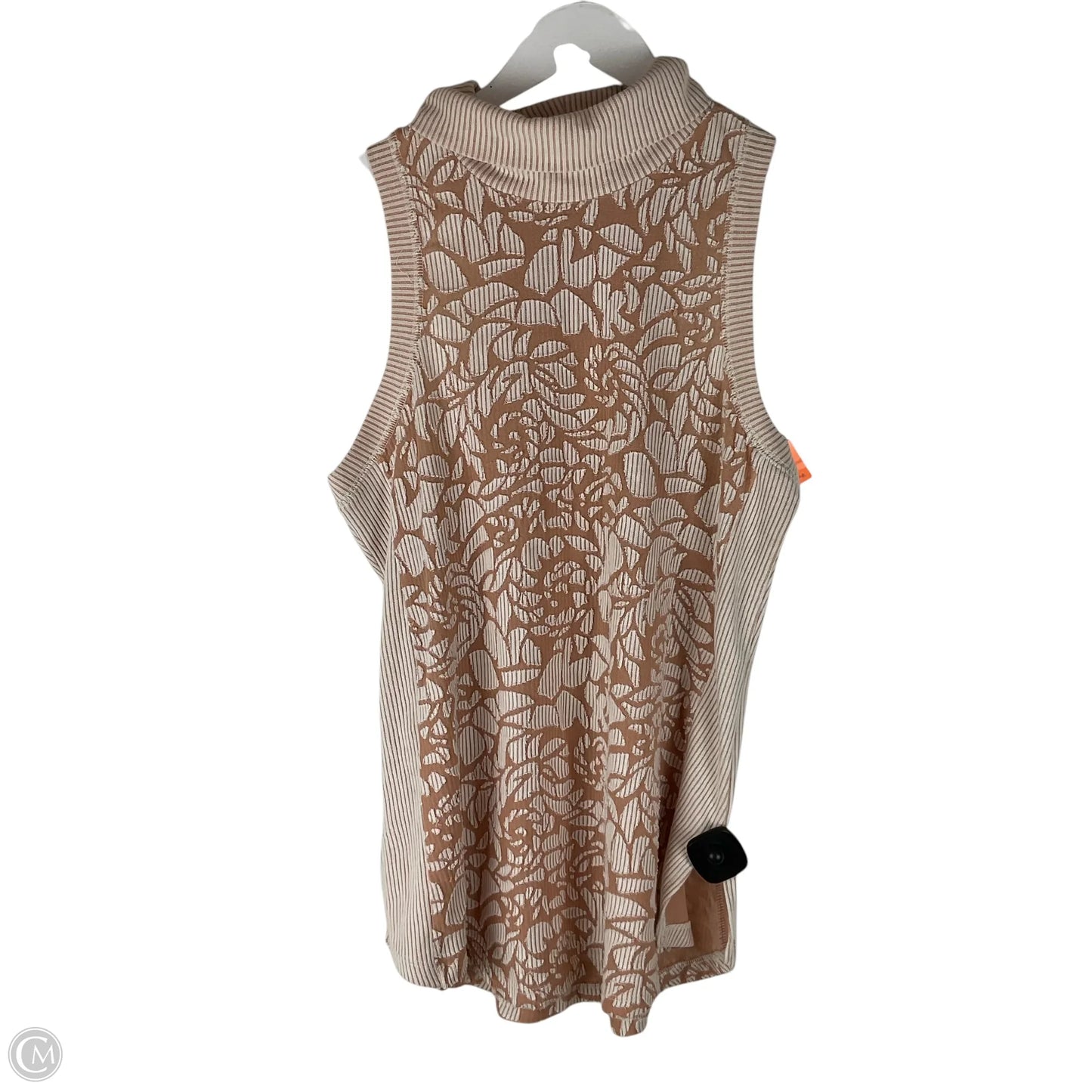 Top Sleeveless By Meadow Rue In Tan, Size: M