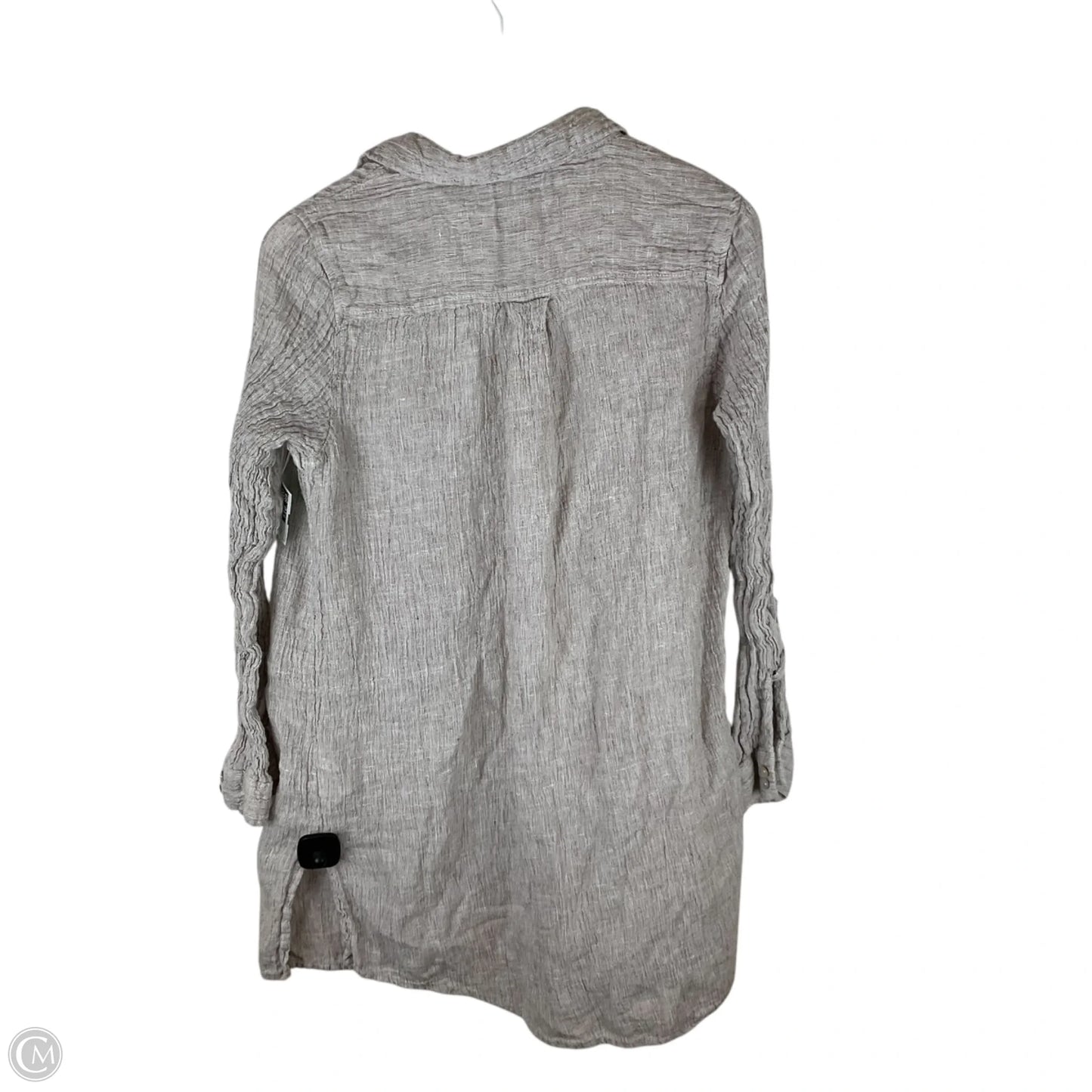 Top Long Sleeve By Tahari By Arthur Levine In Tan, Size: S