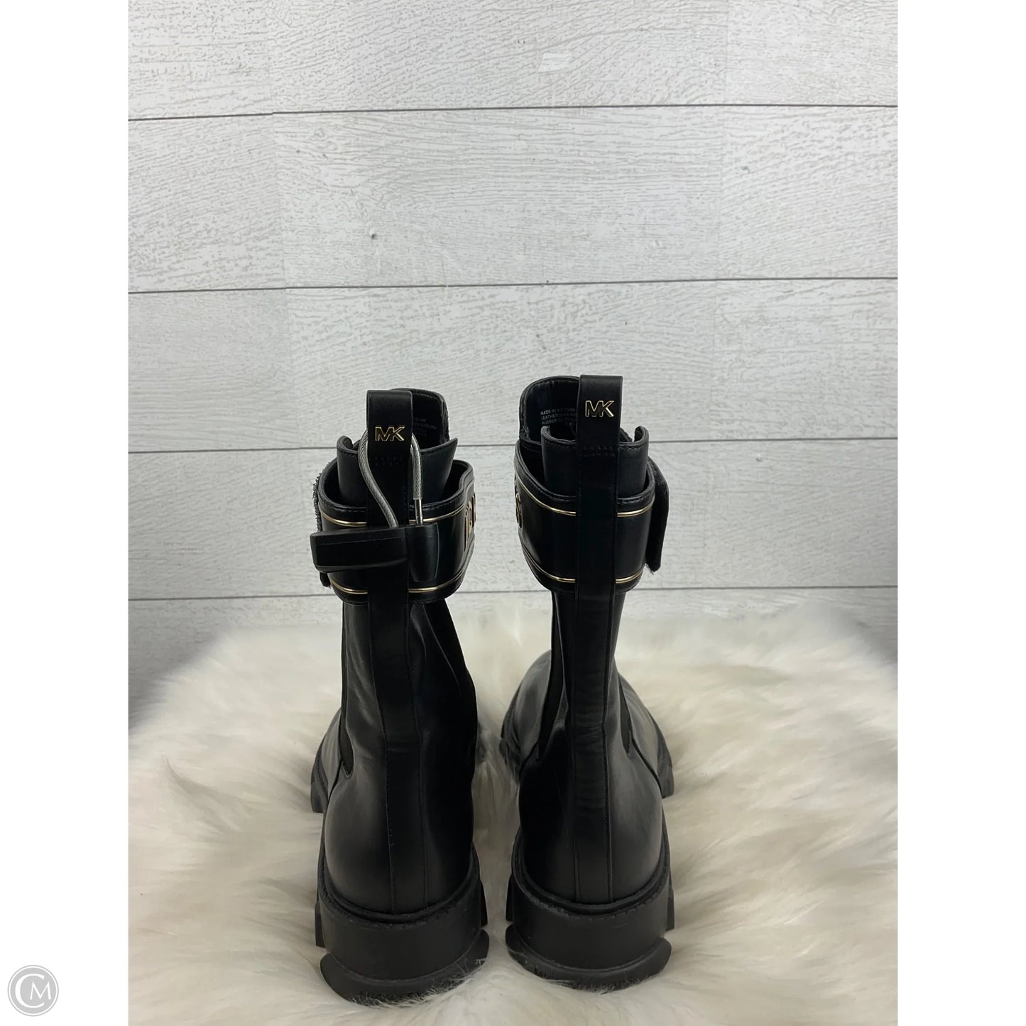Boots Designer By Michael Kors In Black, Size: 8.5