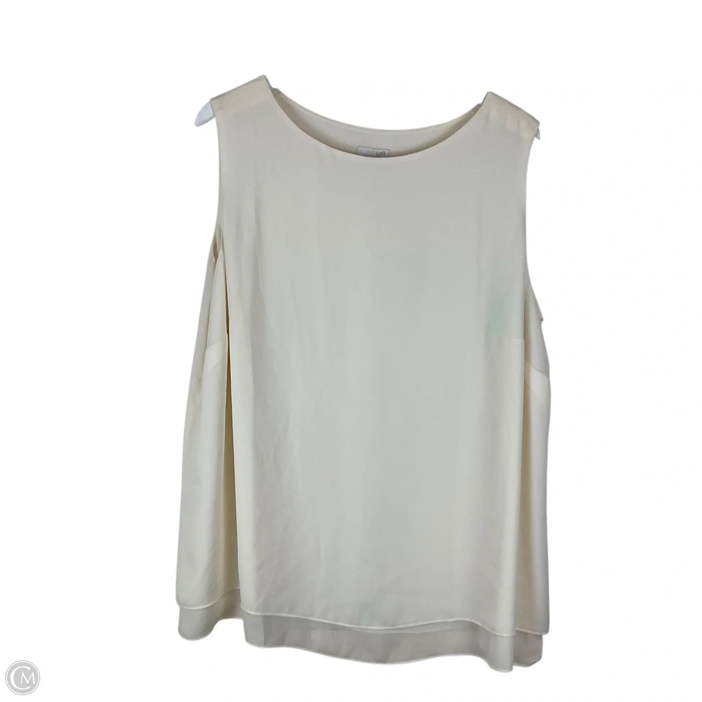 Top Sleeveless By J. Jill In Cream, Size: 2x